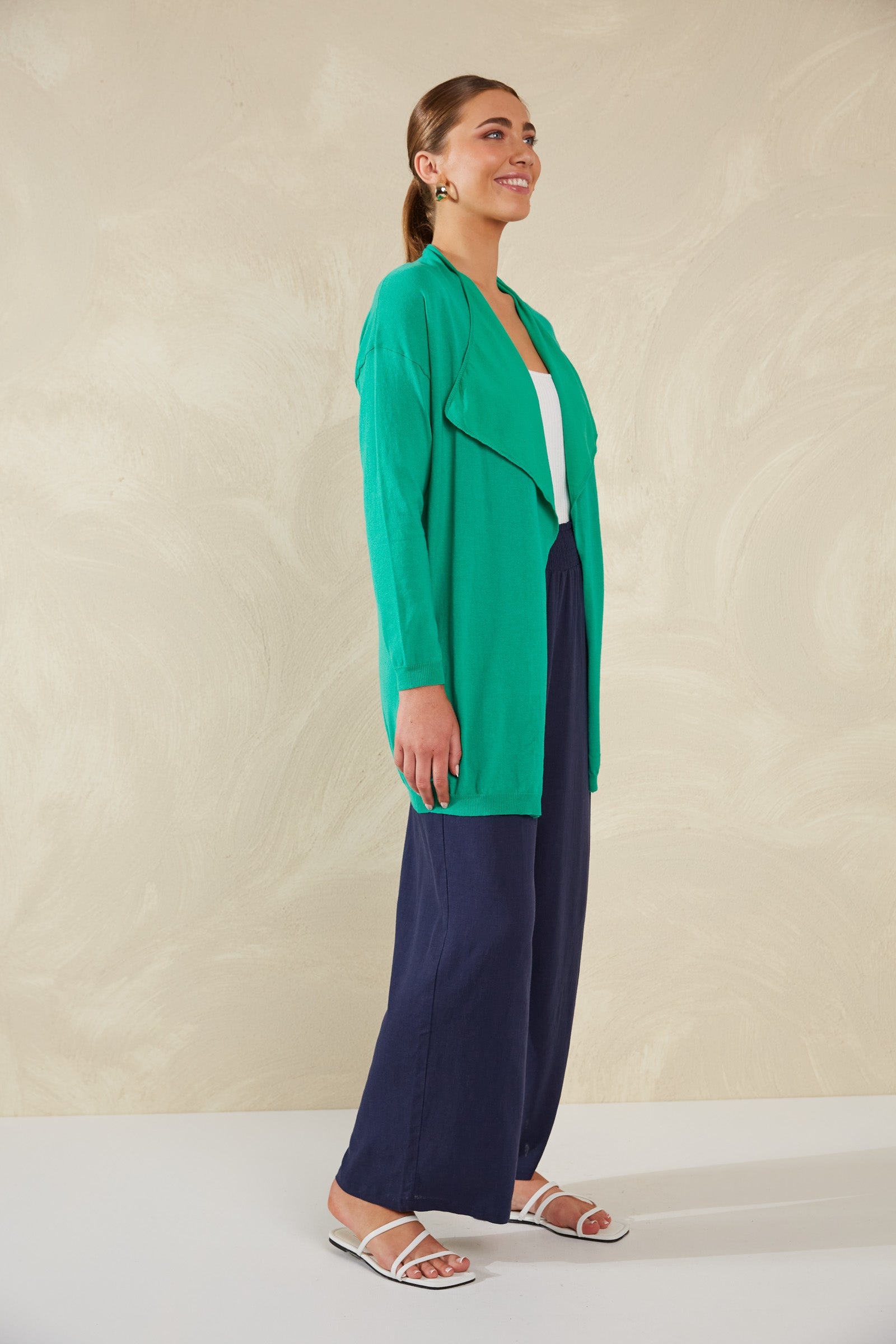 Sardinia Cardigan - Verde - The Haven Co