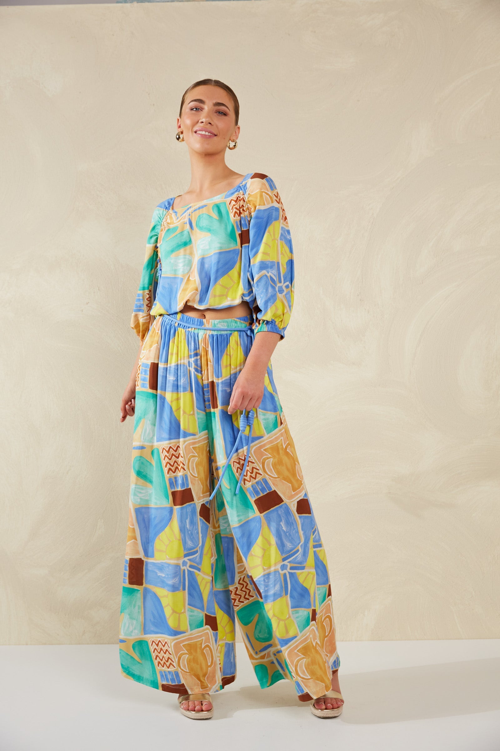 Palermo Drawstring Top - Solare - The Haven Co