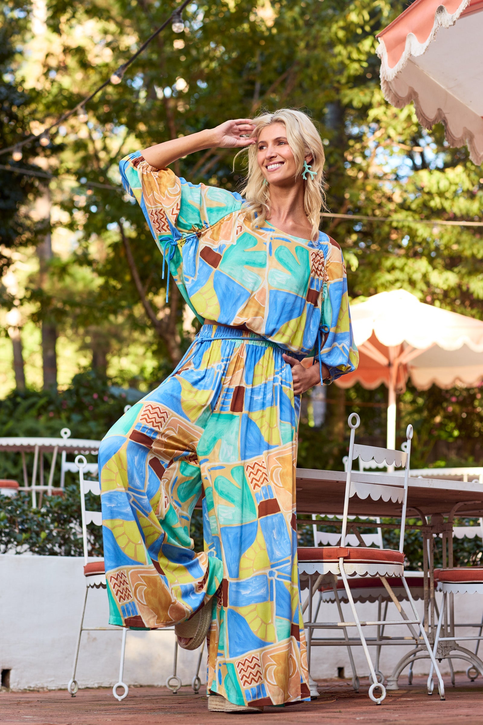 Palermo Drawstring Top - Solare - The Haven Co