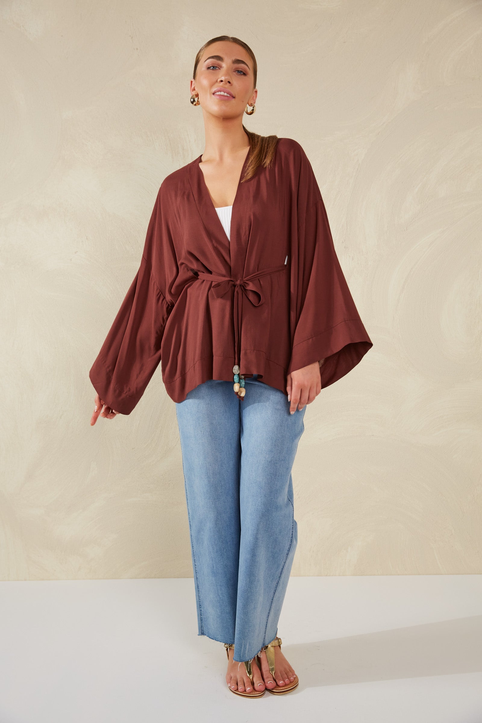 Palermo Tie Top - Espresso - The Haven Co