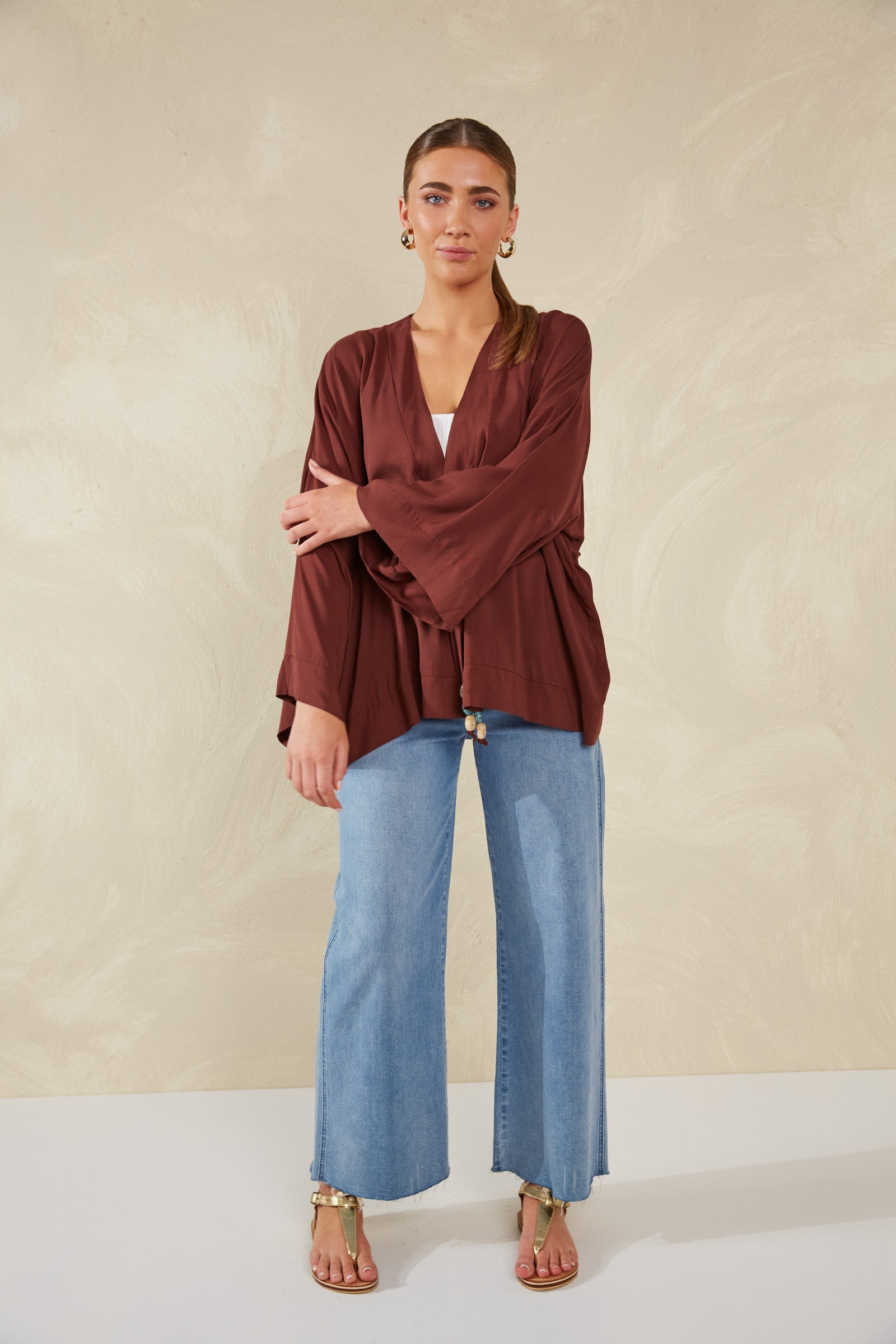 Palermo Tie Top - Espresso - The Haven Co