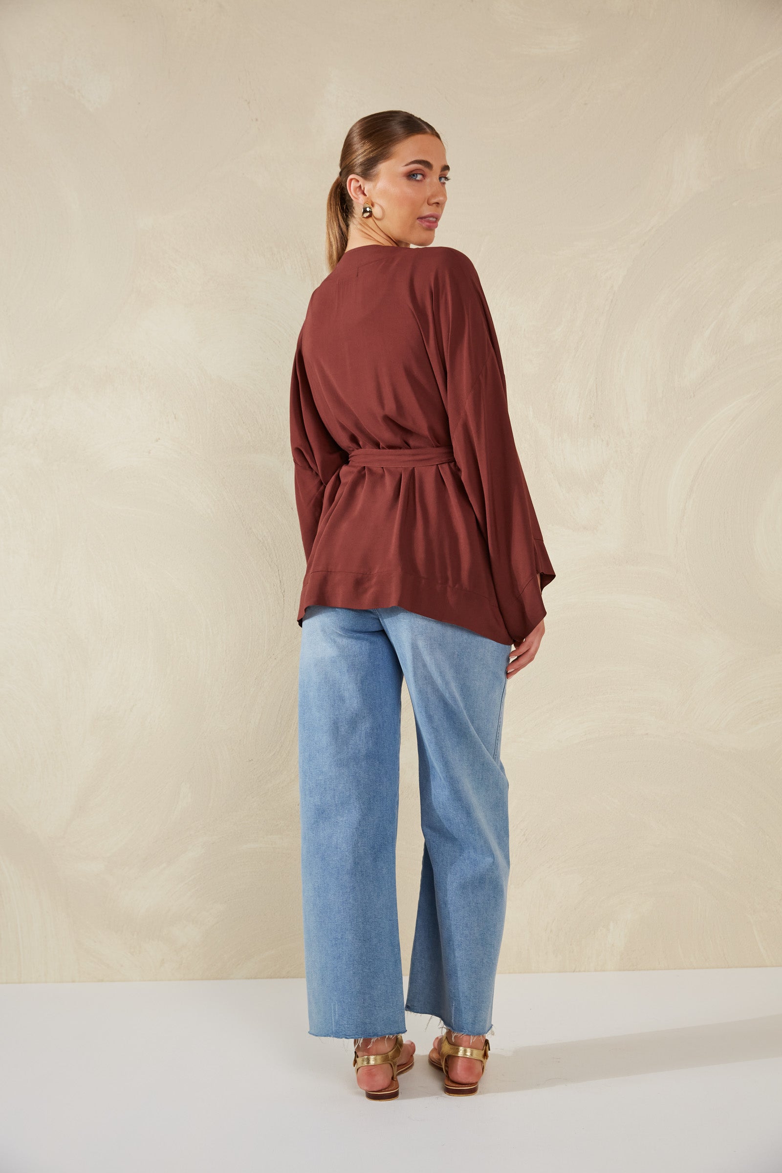 Palermo Tie Top - Espresso - The Haven Co