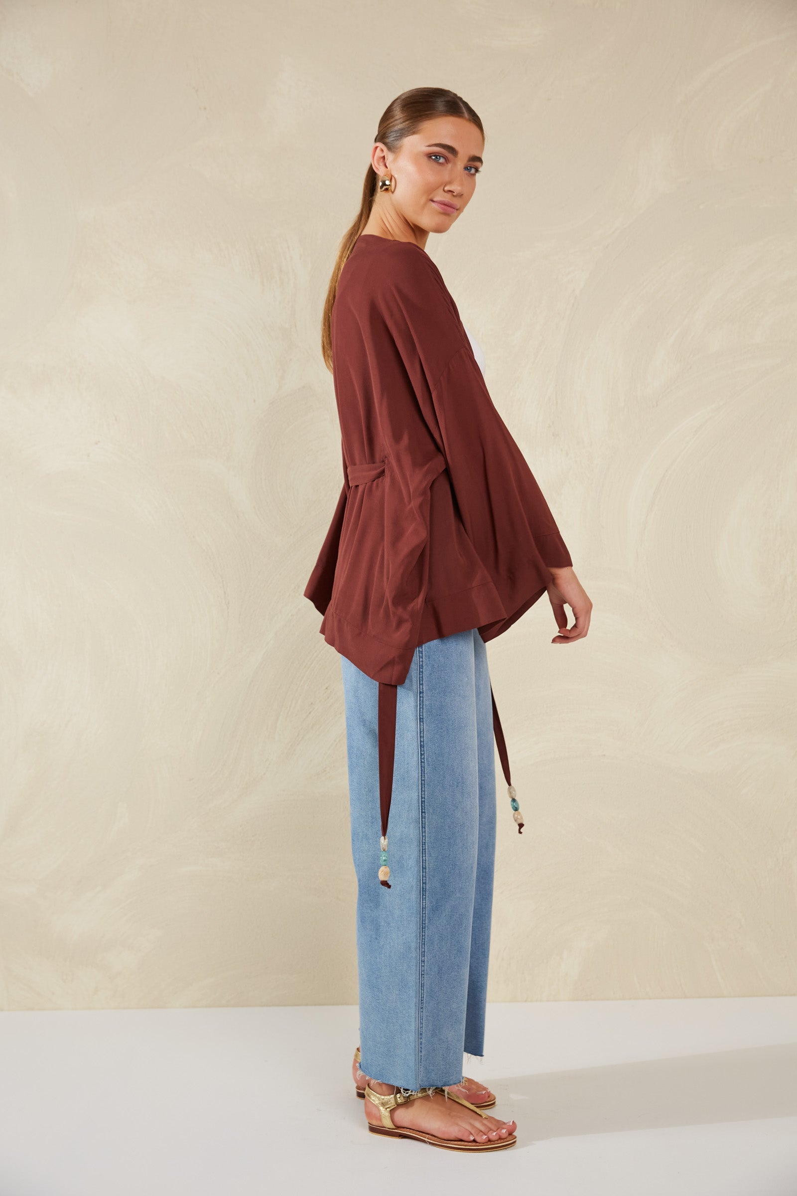 Palermo Tie Top - Espresso - The Haven Co