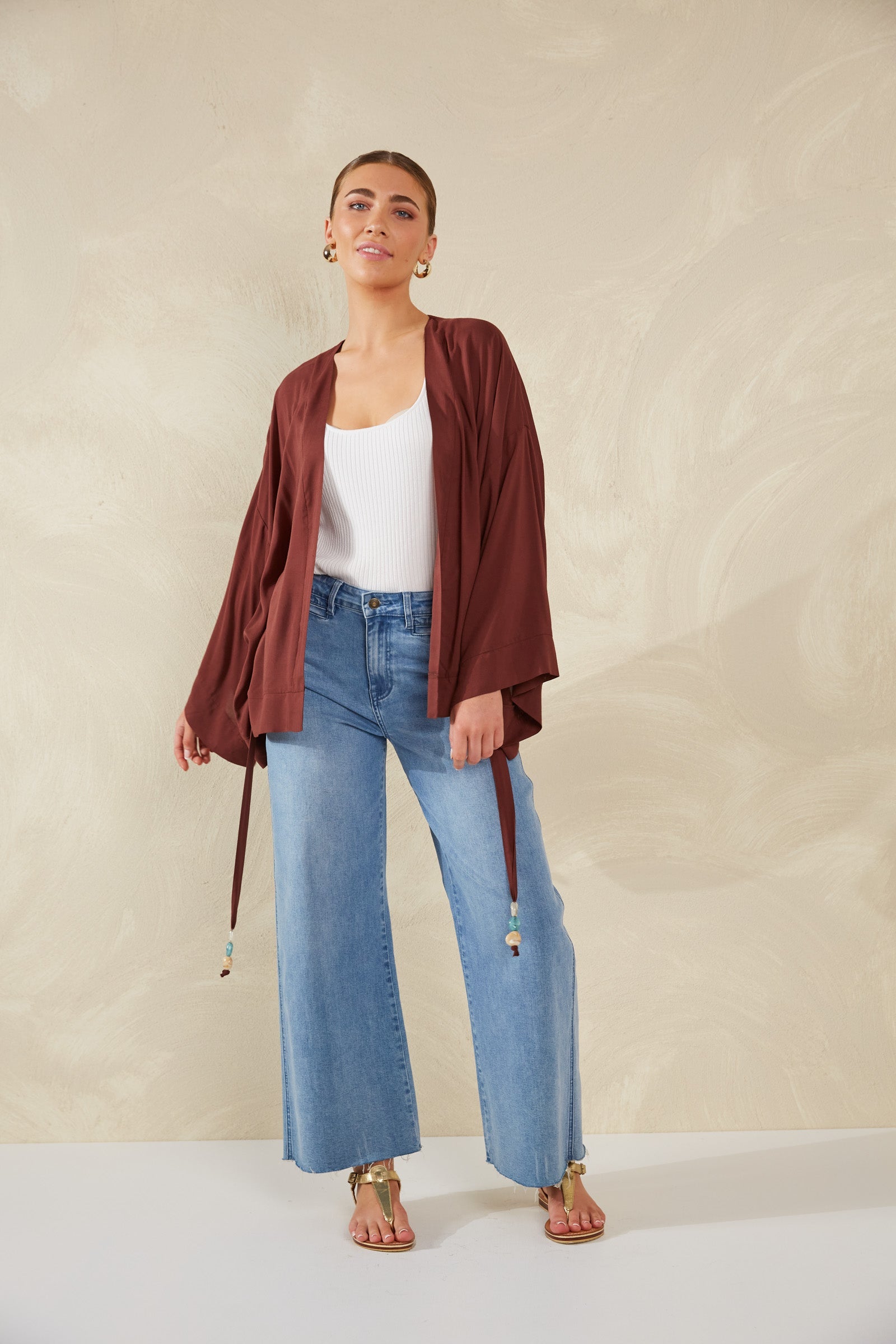 Palermo Tie Top - Espresso - The Haven Co