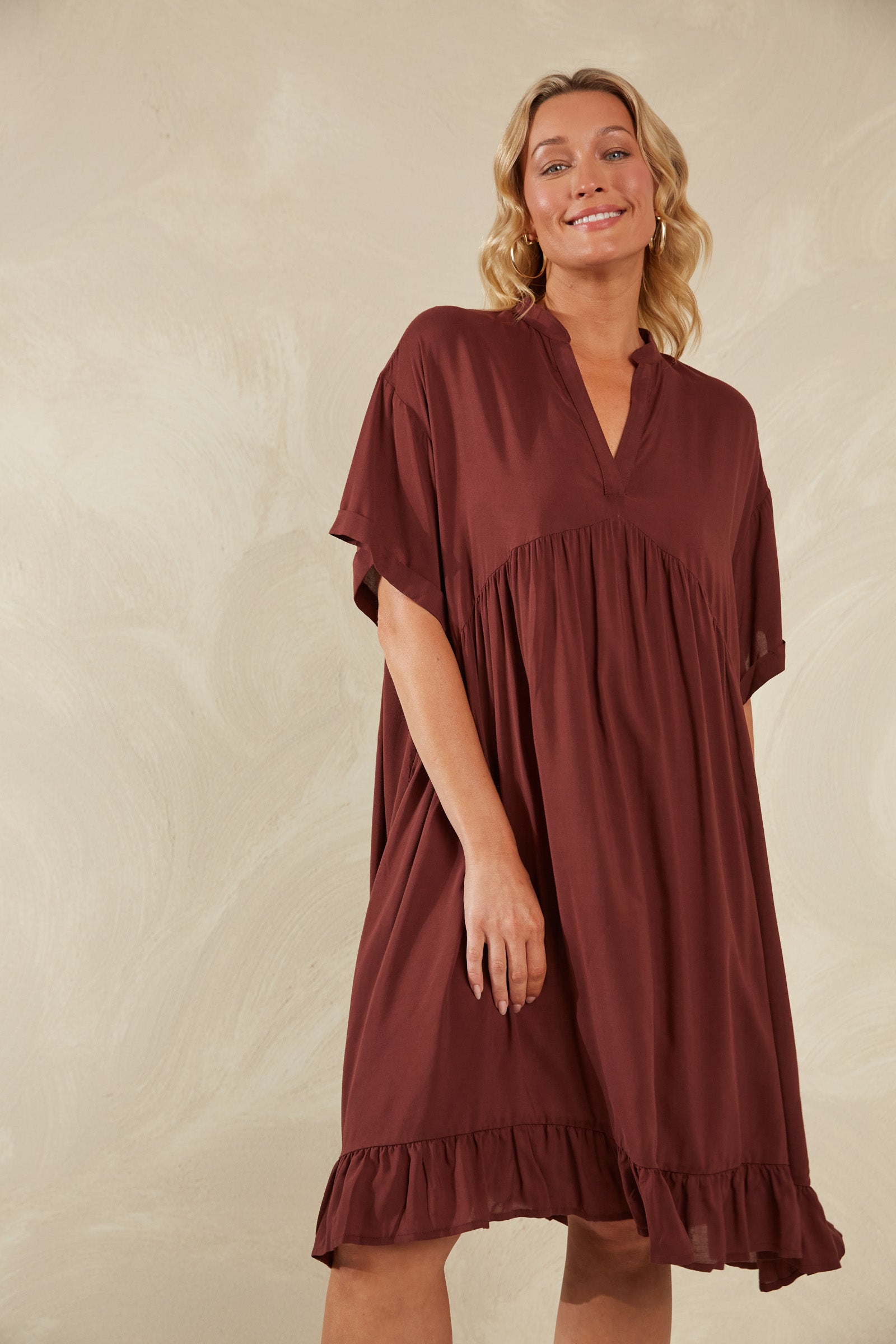Palermo Relaxed Dress - Espresso - The Haven Co