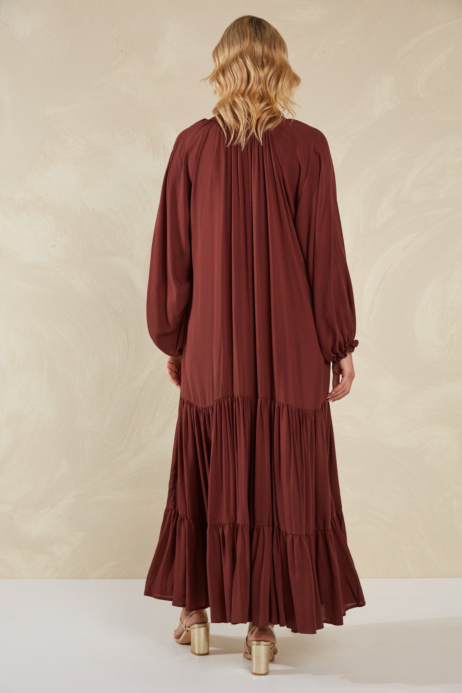 Palermo Tiered Maxi - Espresso - The Haven Co