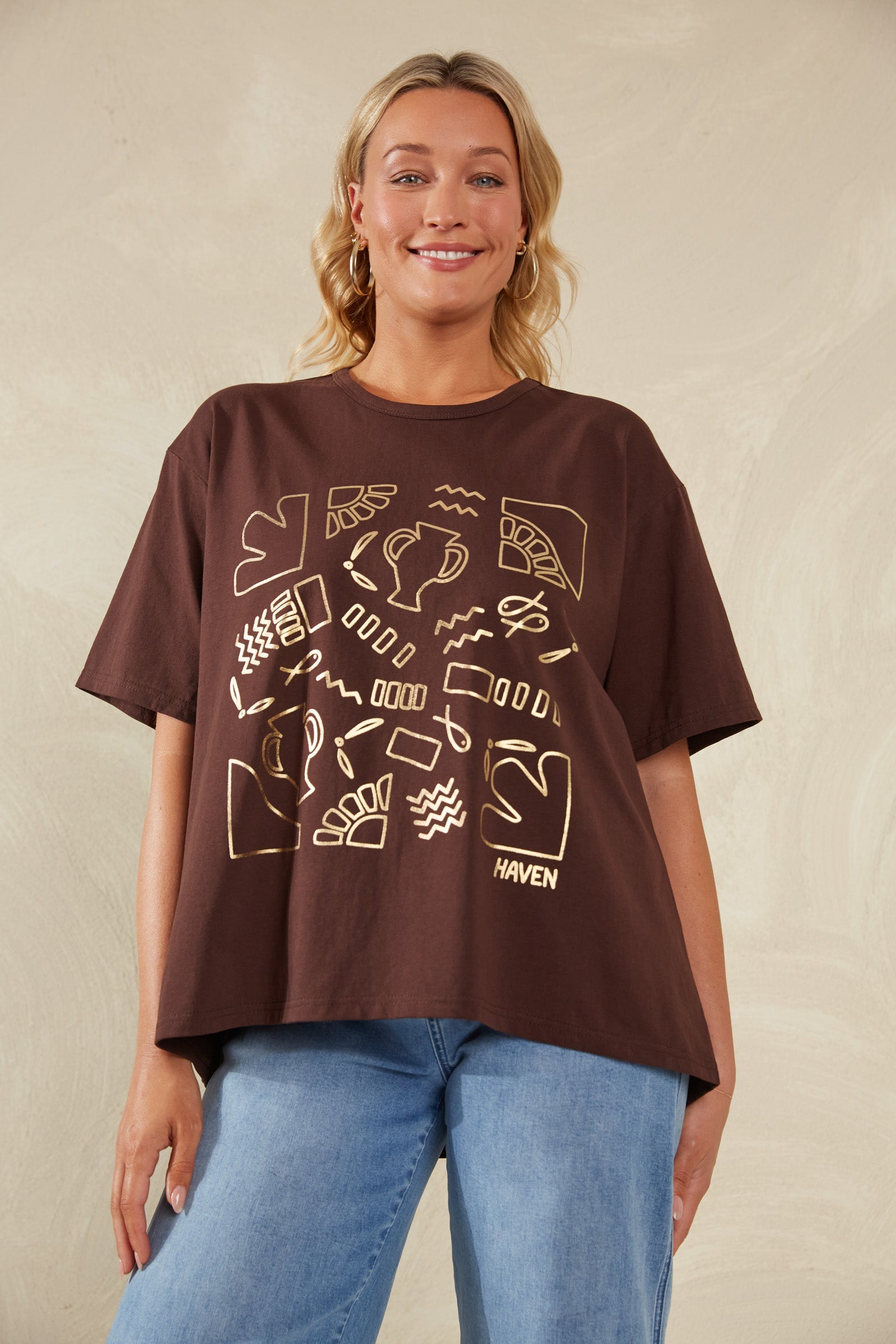 Bari Tshirt - Espresso - The Haven Co