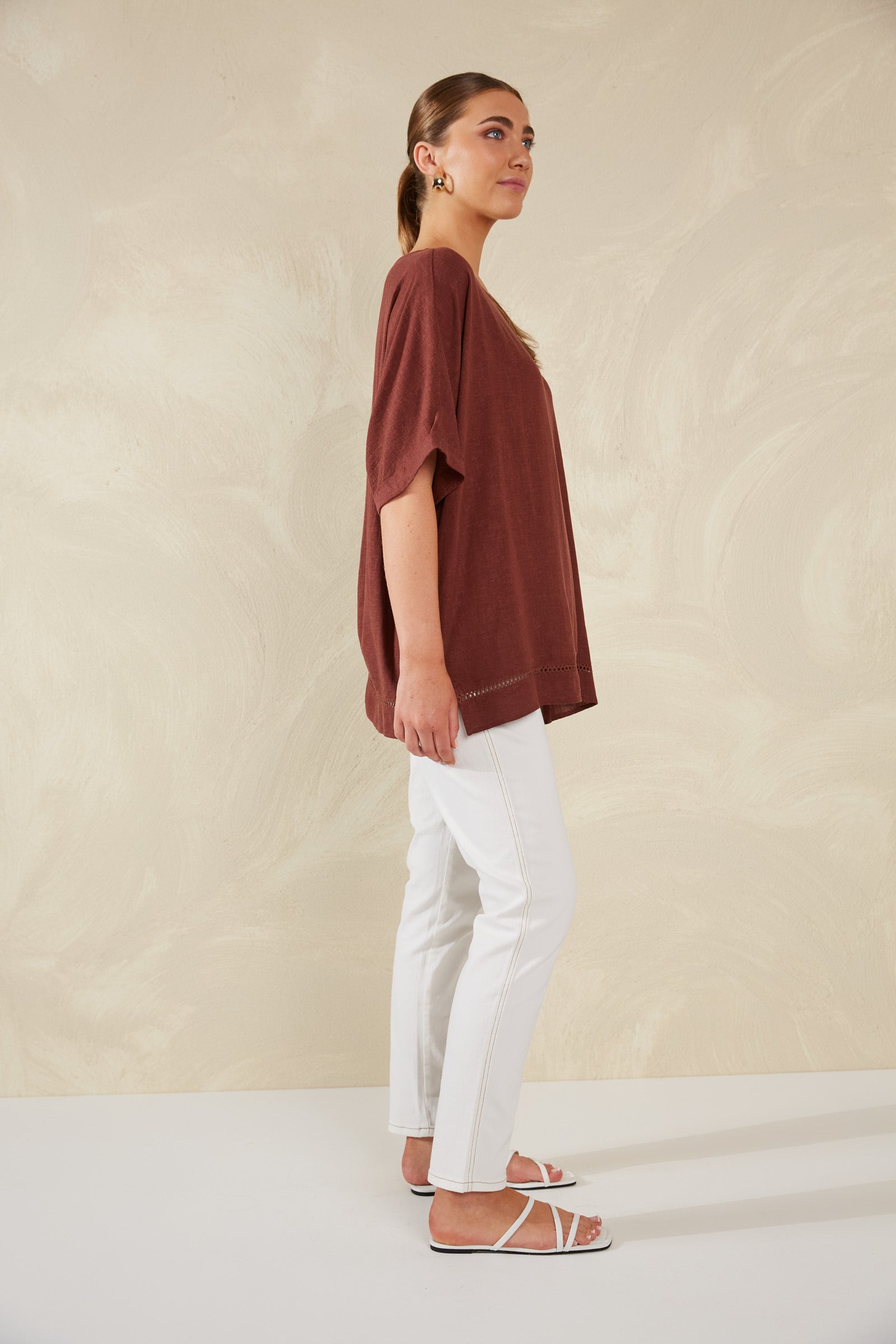 Florence Relaxed Top - Espresso - The Haven Co