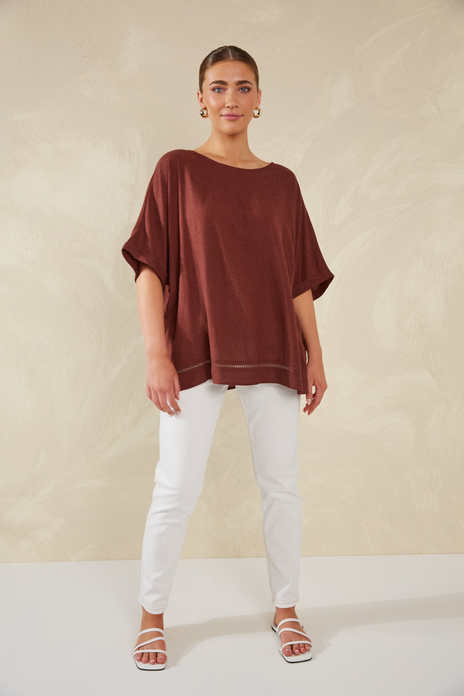 Florence Relaxed Top - Espresso - The Haven Co