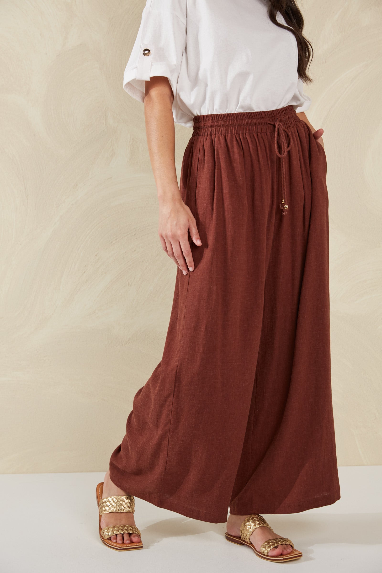 Florence Pant - Espresso - The Haven Co