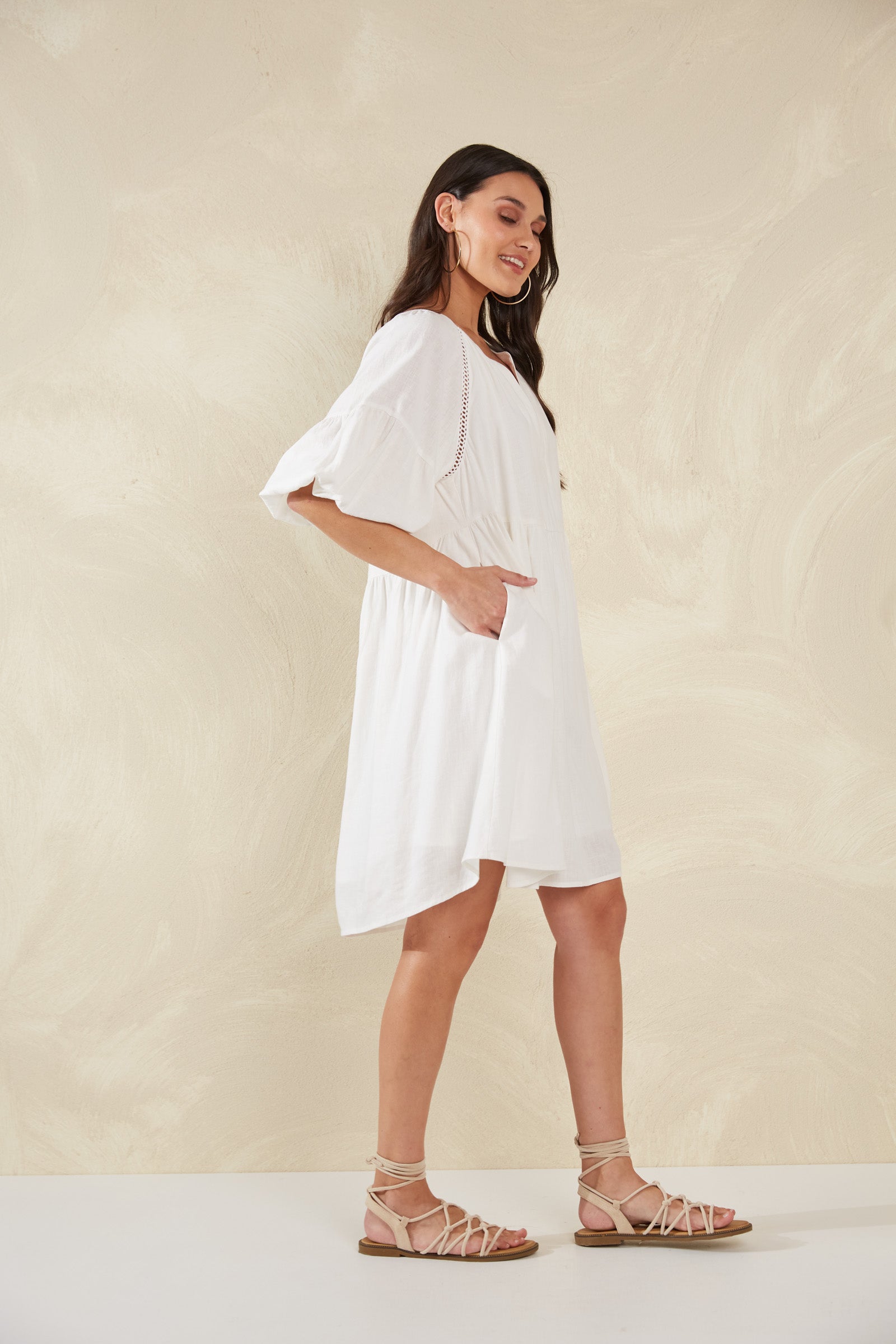 Florence Dress - Bianco - The Haven Co
