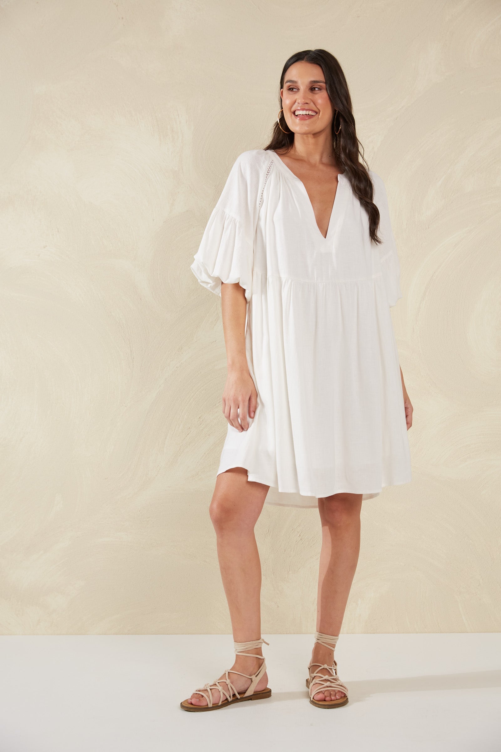 Florence Dress - Bianco - The Haven Co
