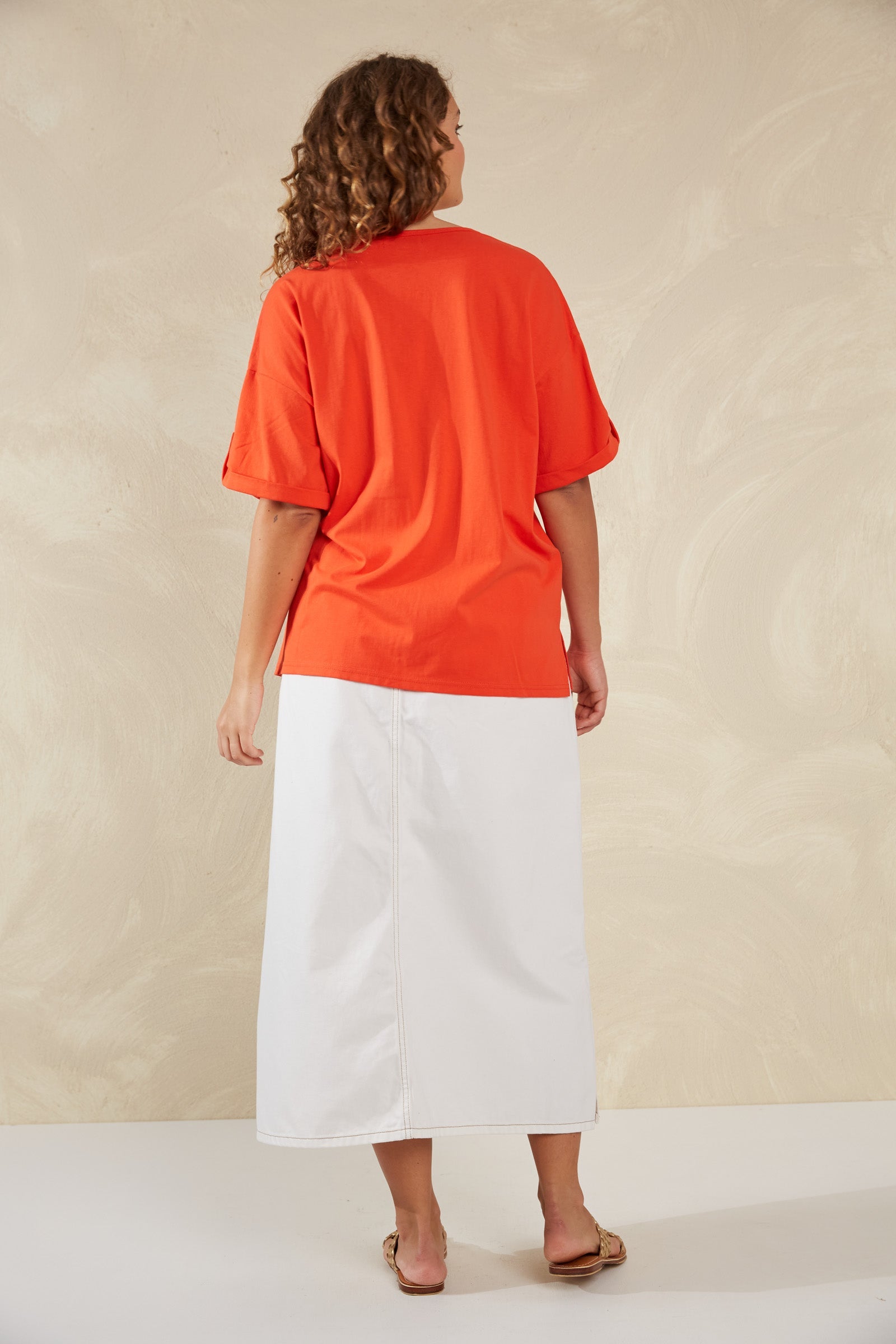 Ravello Tshirt - Aperol - The Haven Co