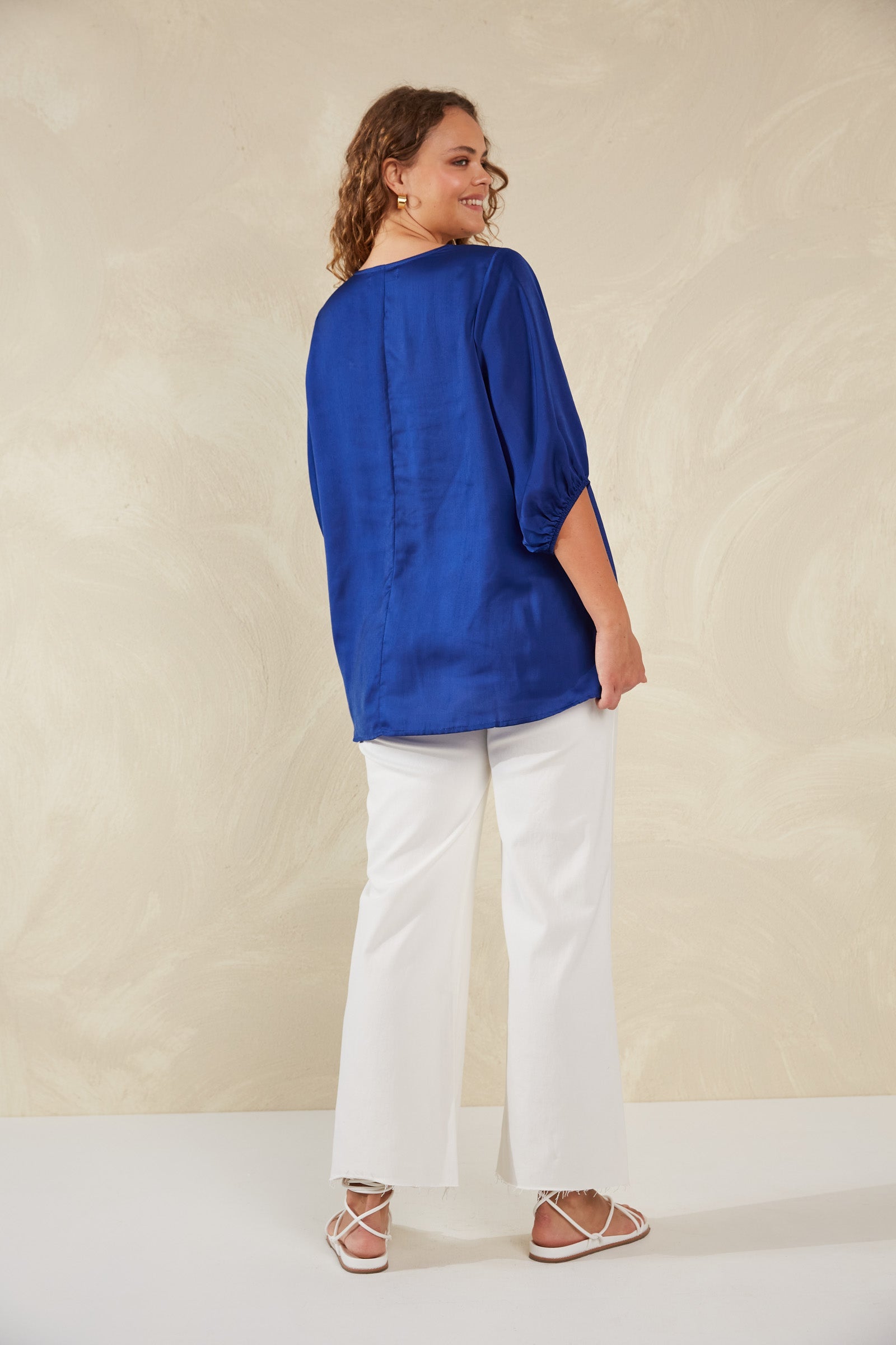 Portofino Relaxed Top - Lago - The Haven Co