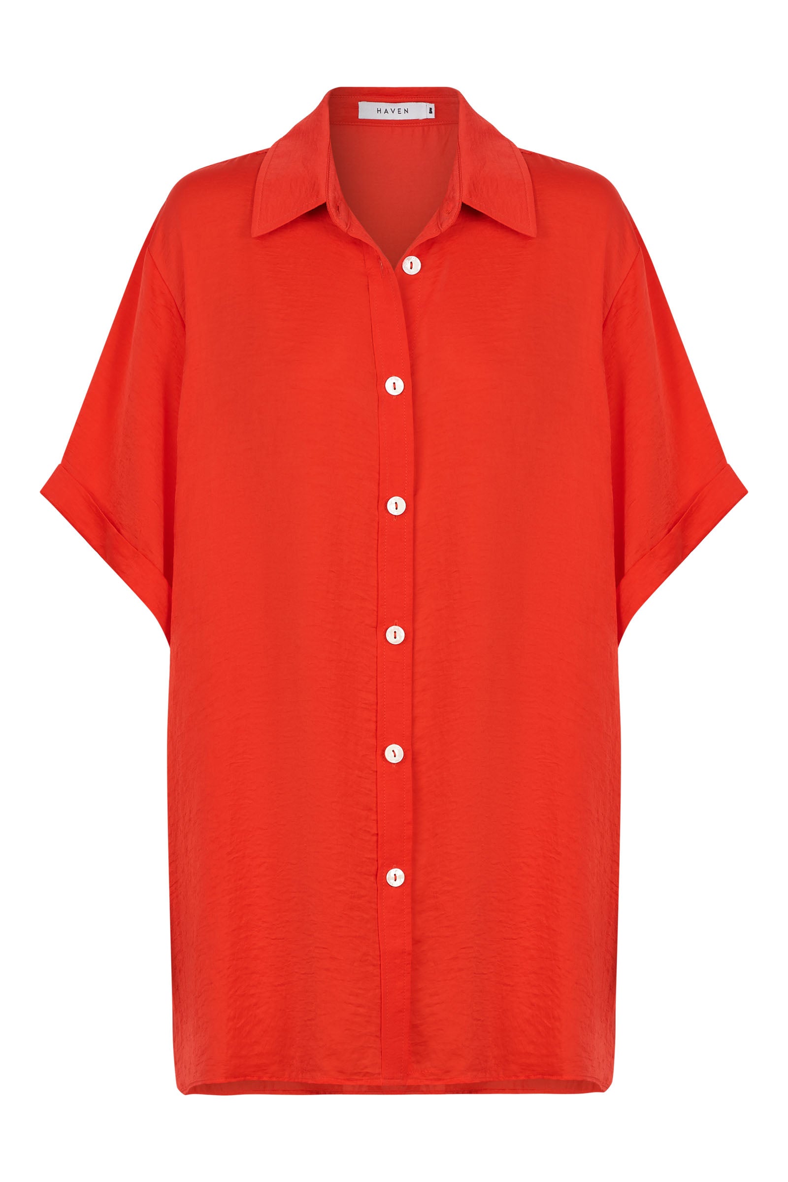 Portofino Shirt - Aperol - The Haven Co