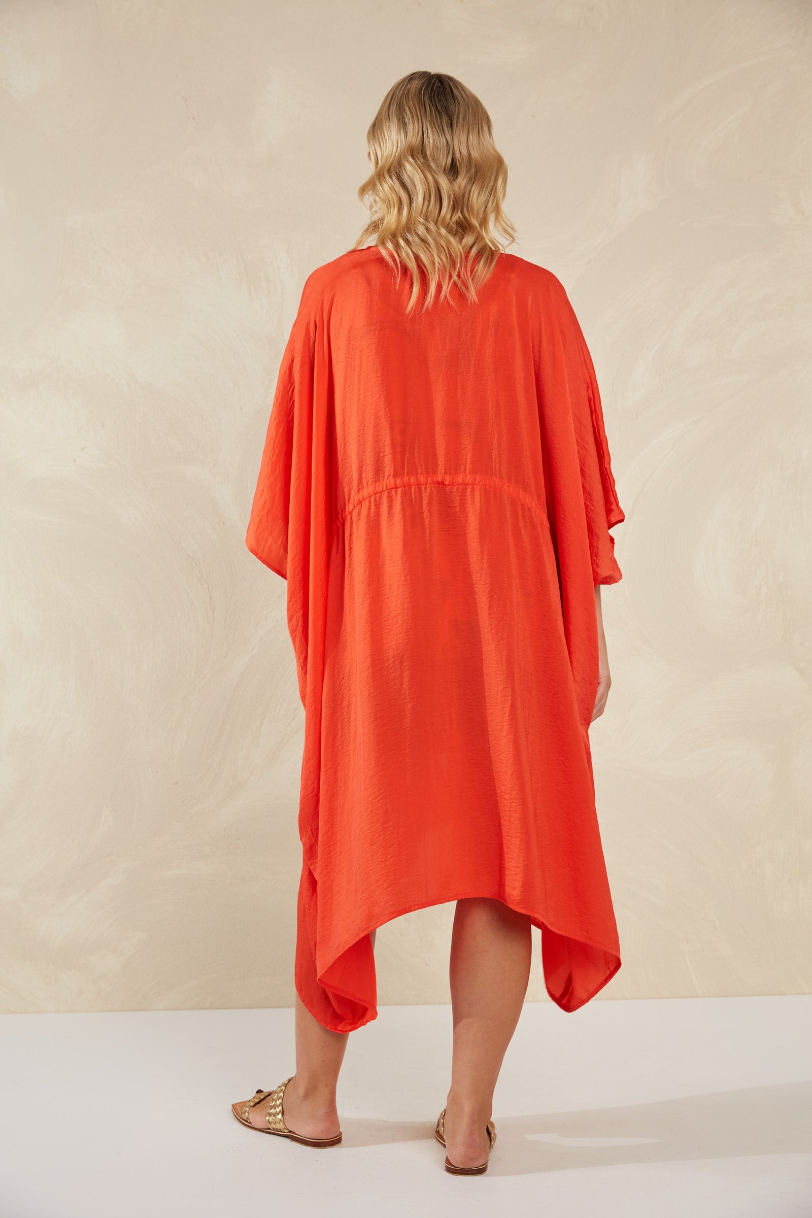 Portofino Tie Cape - Aperol - The Haven Co