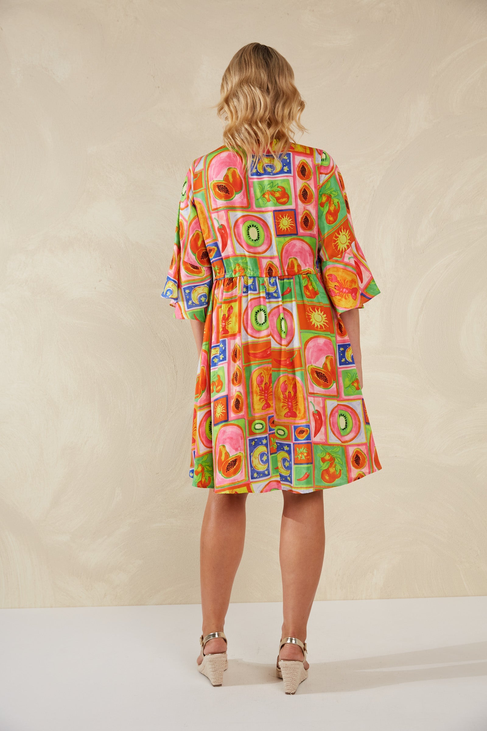 Portofino Tie Dress - Spritz - The Haven Co