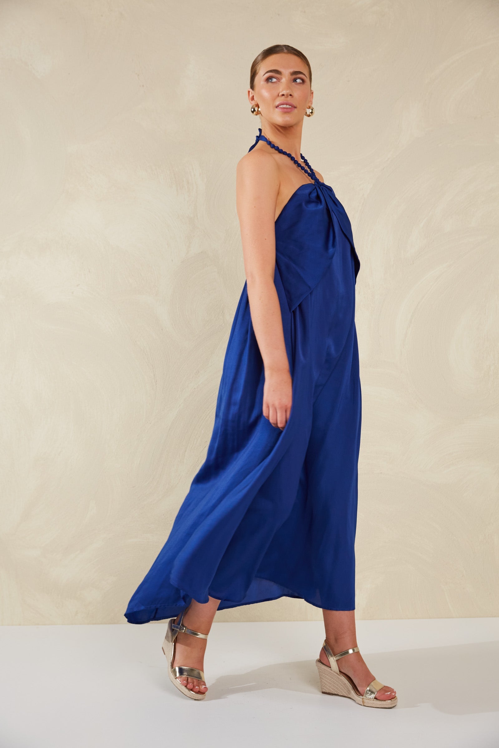 Portofino Halter Maxi - Lago - The Haven Co