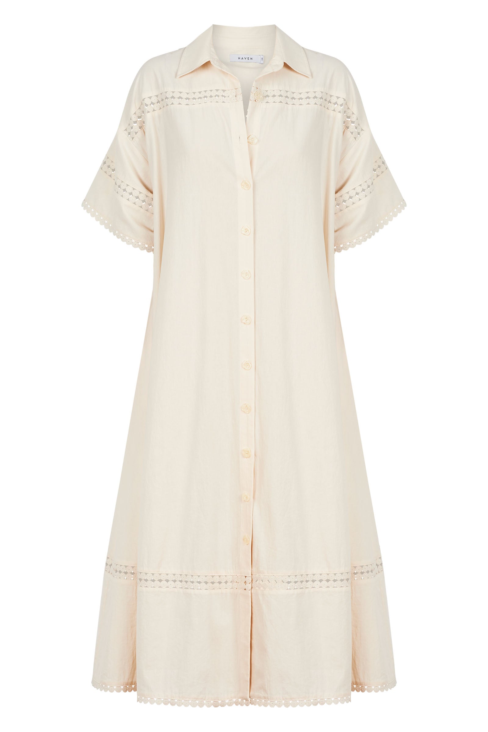 Adelfia Shirt Dress - Cannoli - The Haven Co