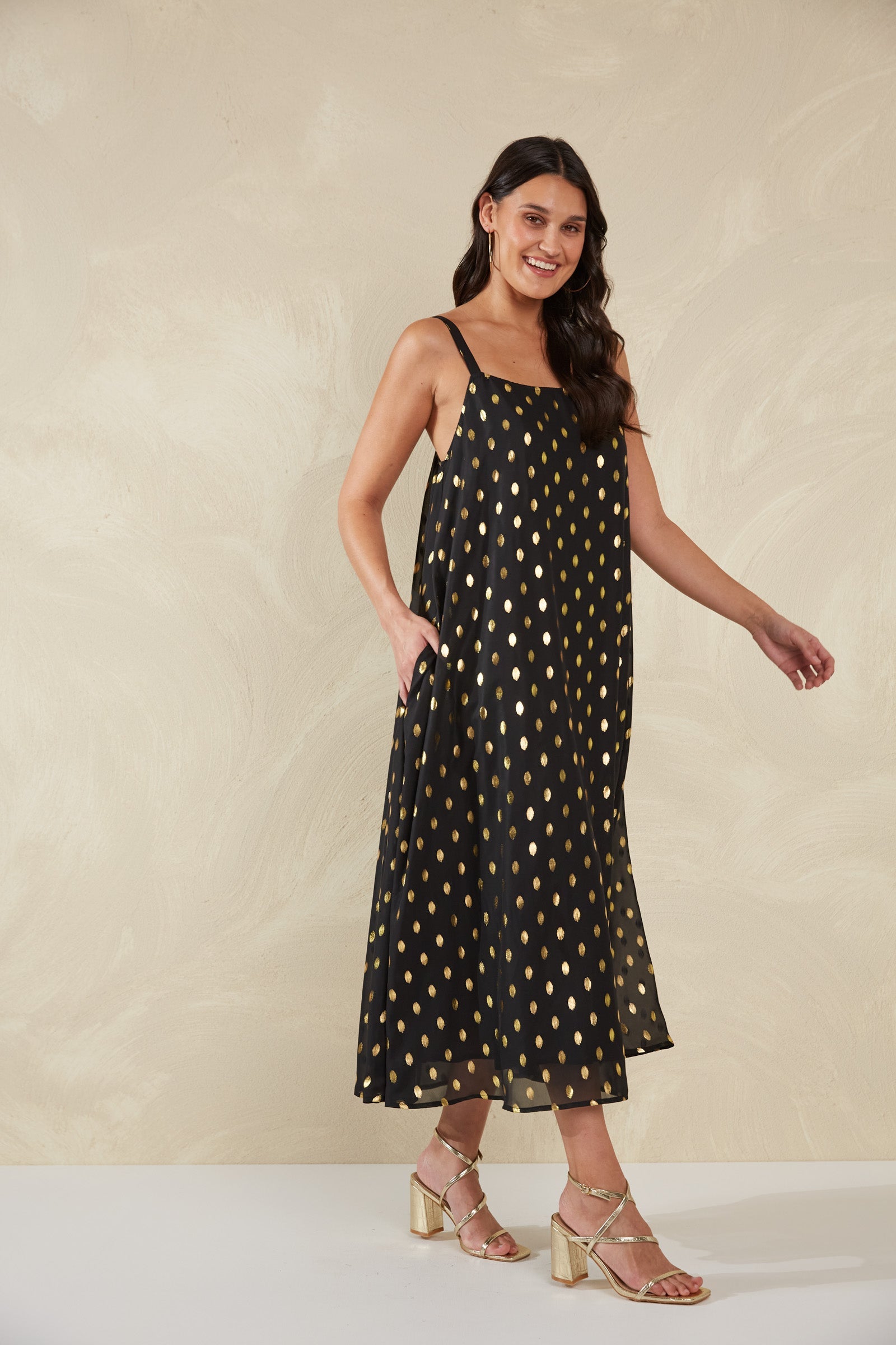 Sanremo Tank Dress - Domino - The Haven Co