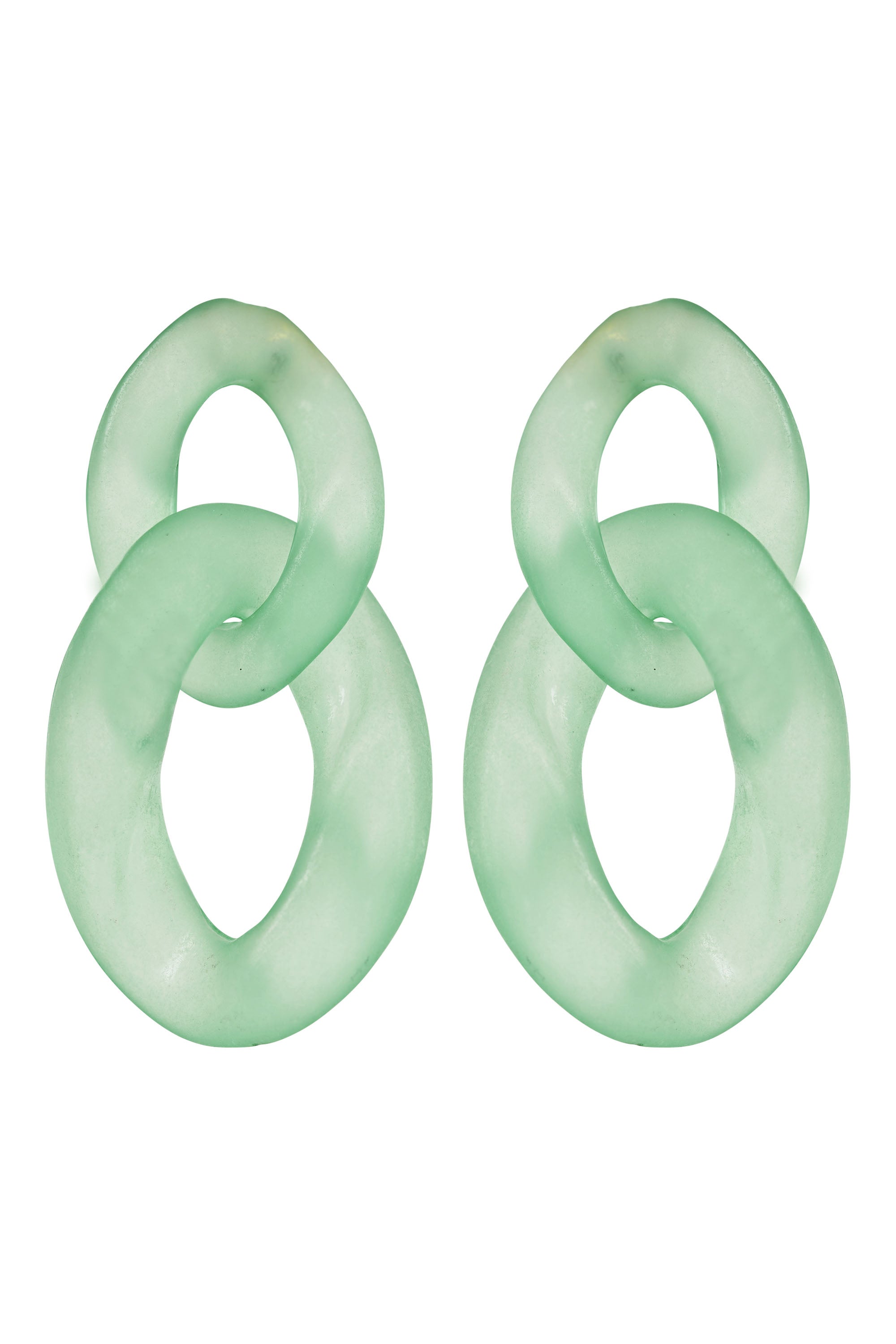 Isola Link Earring - Verde - The Haven Co