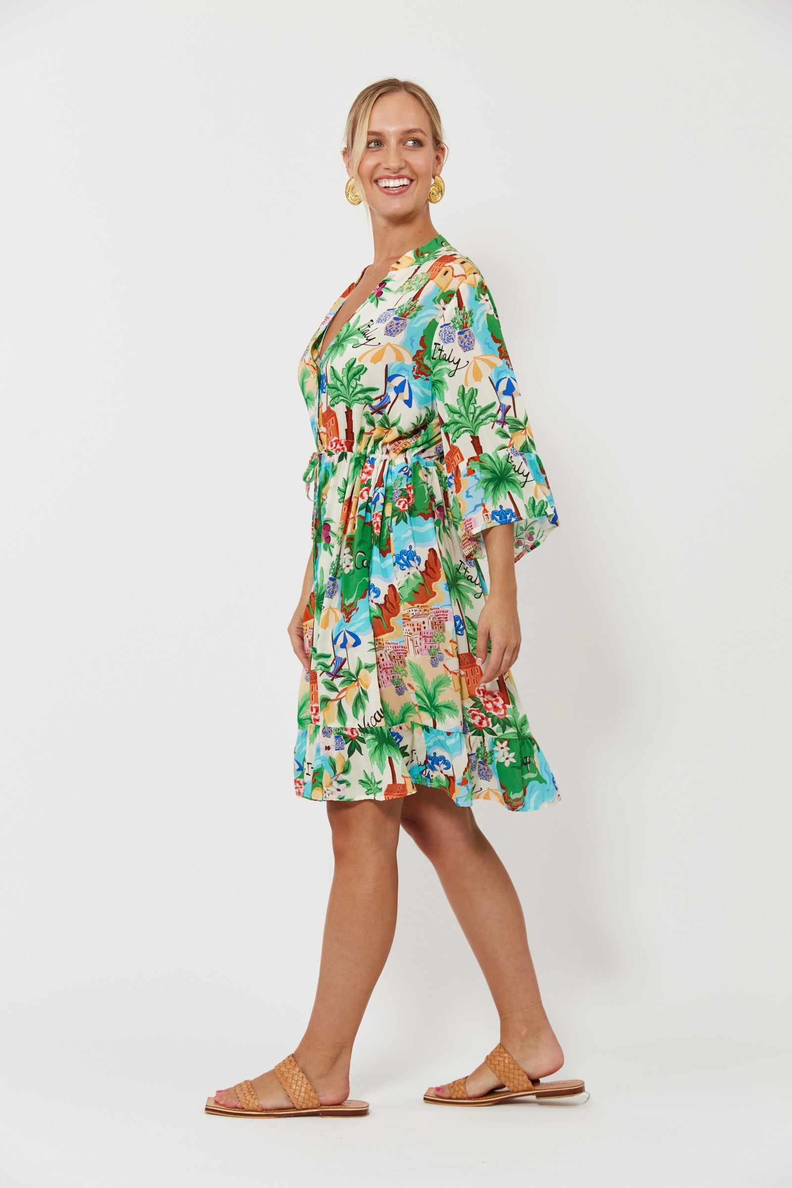 Isola Tie Dress - Capri