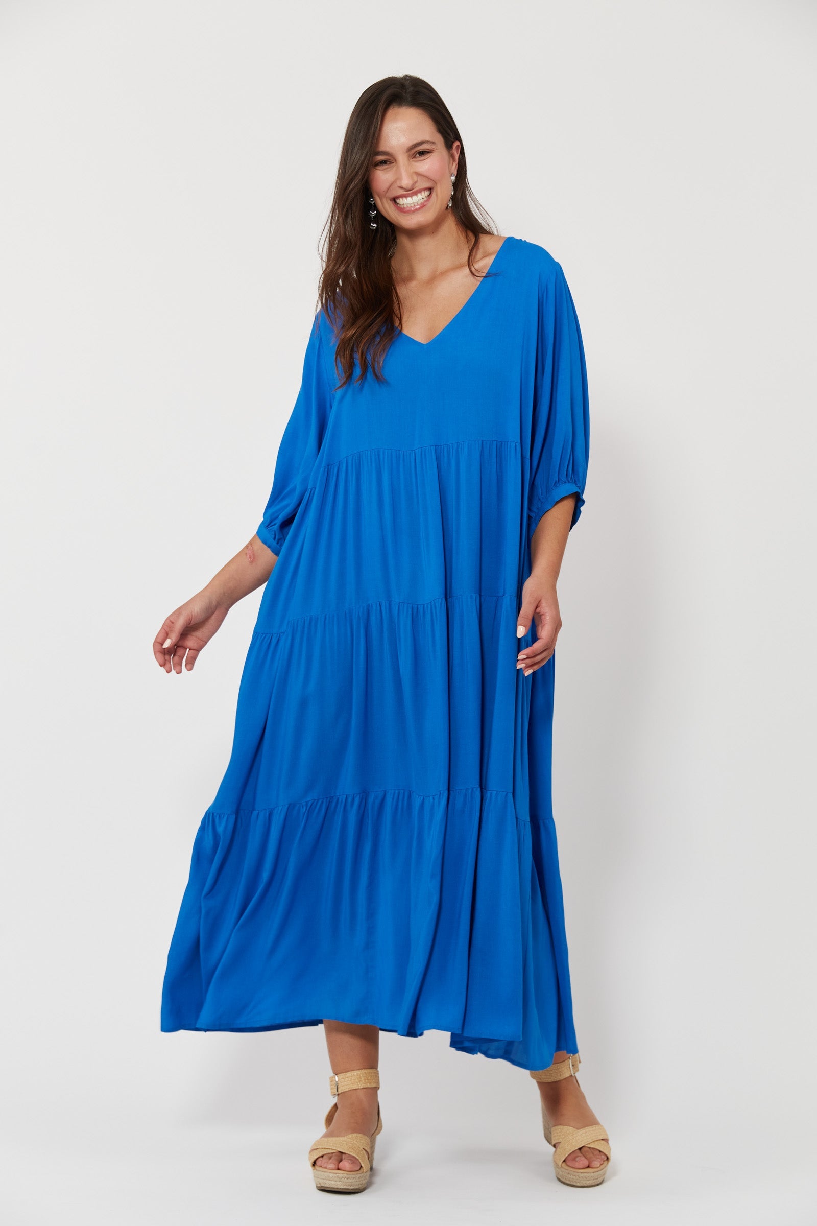 Isola Tiered Maxi Dress - Baia
