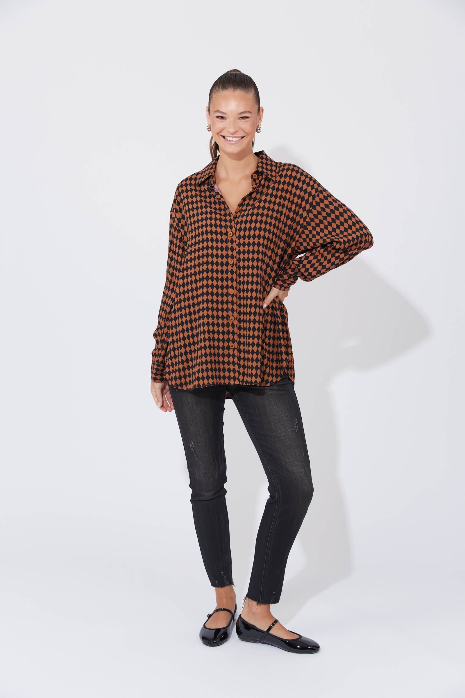 Casablanca Shirt - Kohl/Dune
