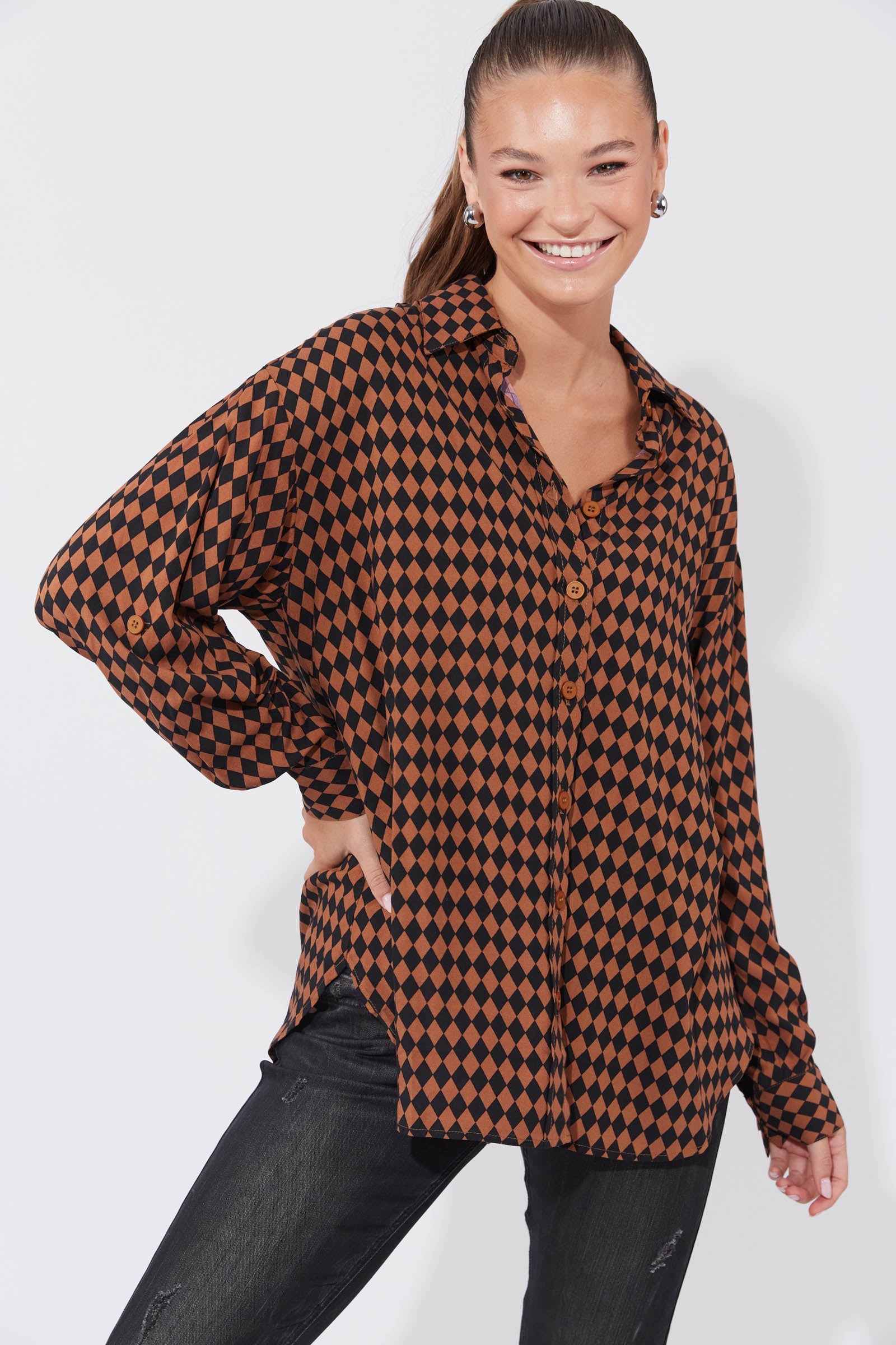 Casablanca Shirt - Kohl/Dune
