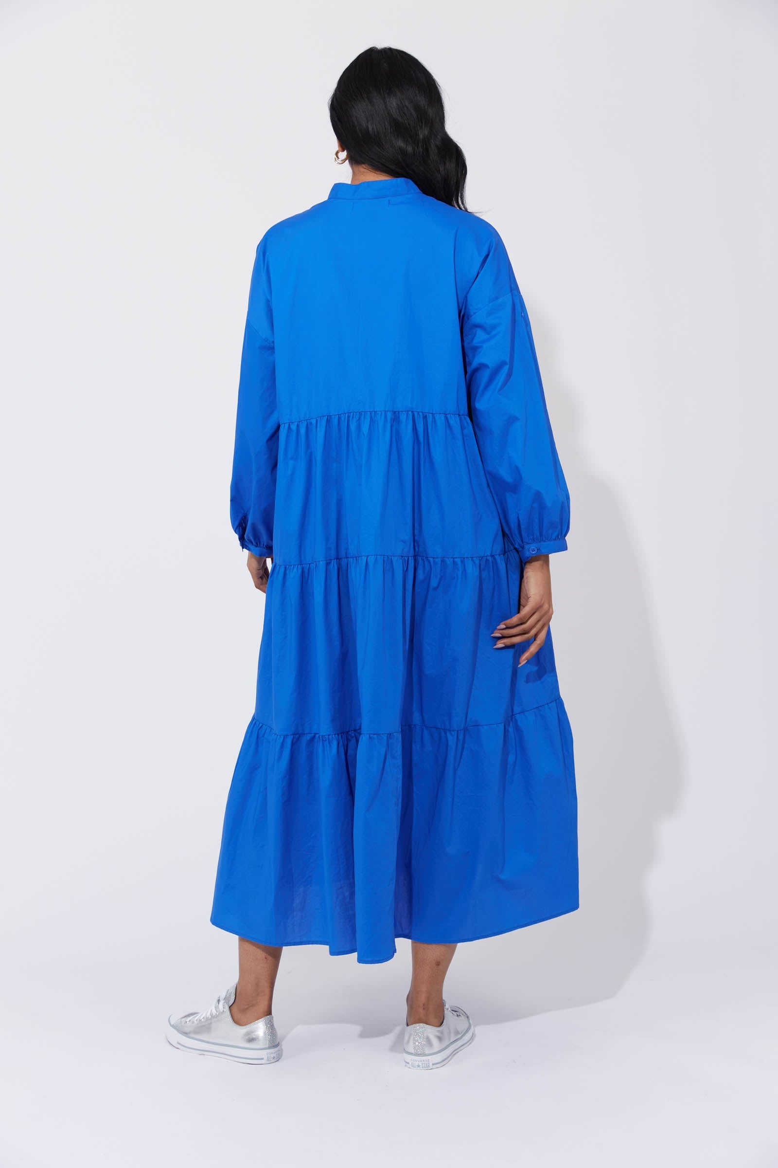 Phoenix Tiered Dress - Cobalt