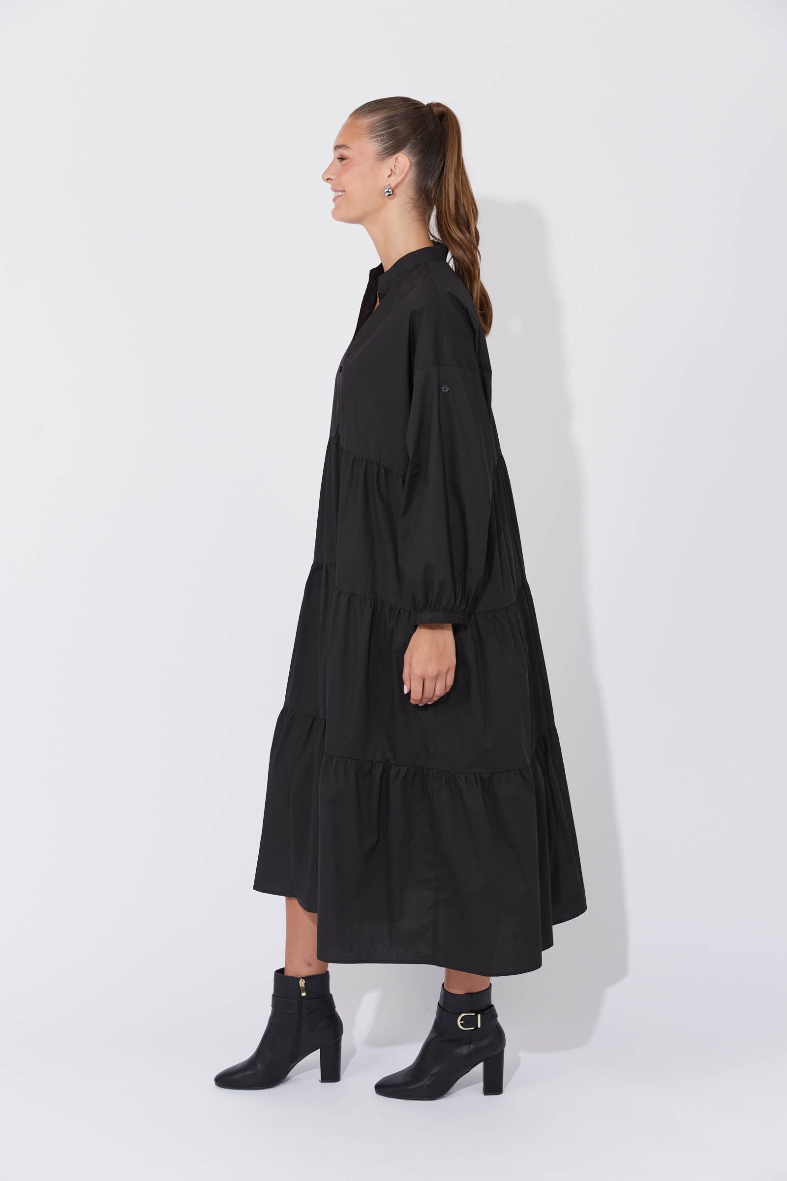 Phoenix Tiered Dress - Kohl