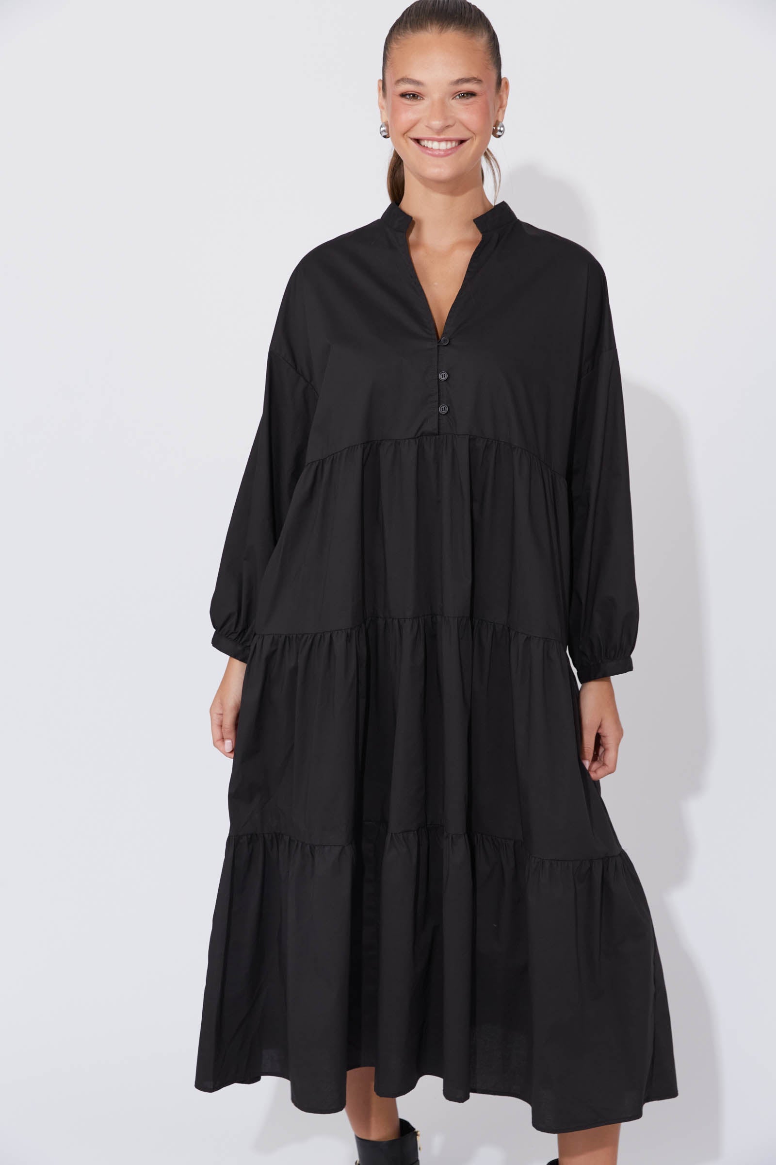 Phoenix Tiered Dress - Kohl