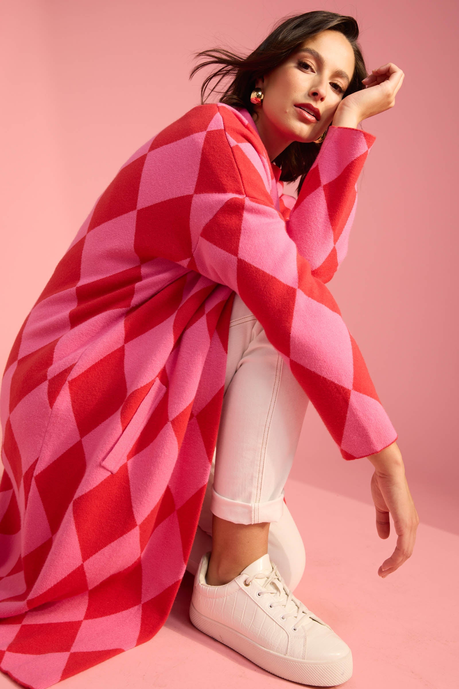 Casablanca Cardigan - Chilli/Pink