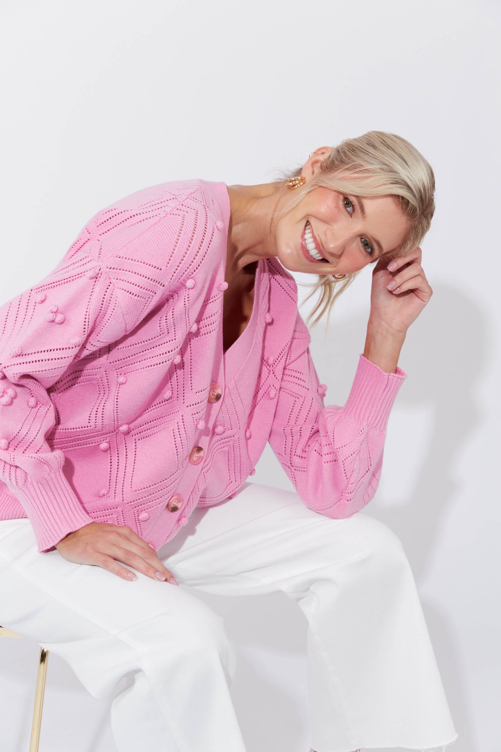 Corfu Cardigan - Musk