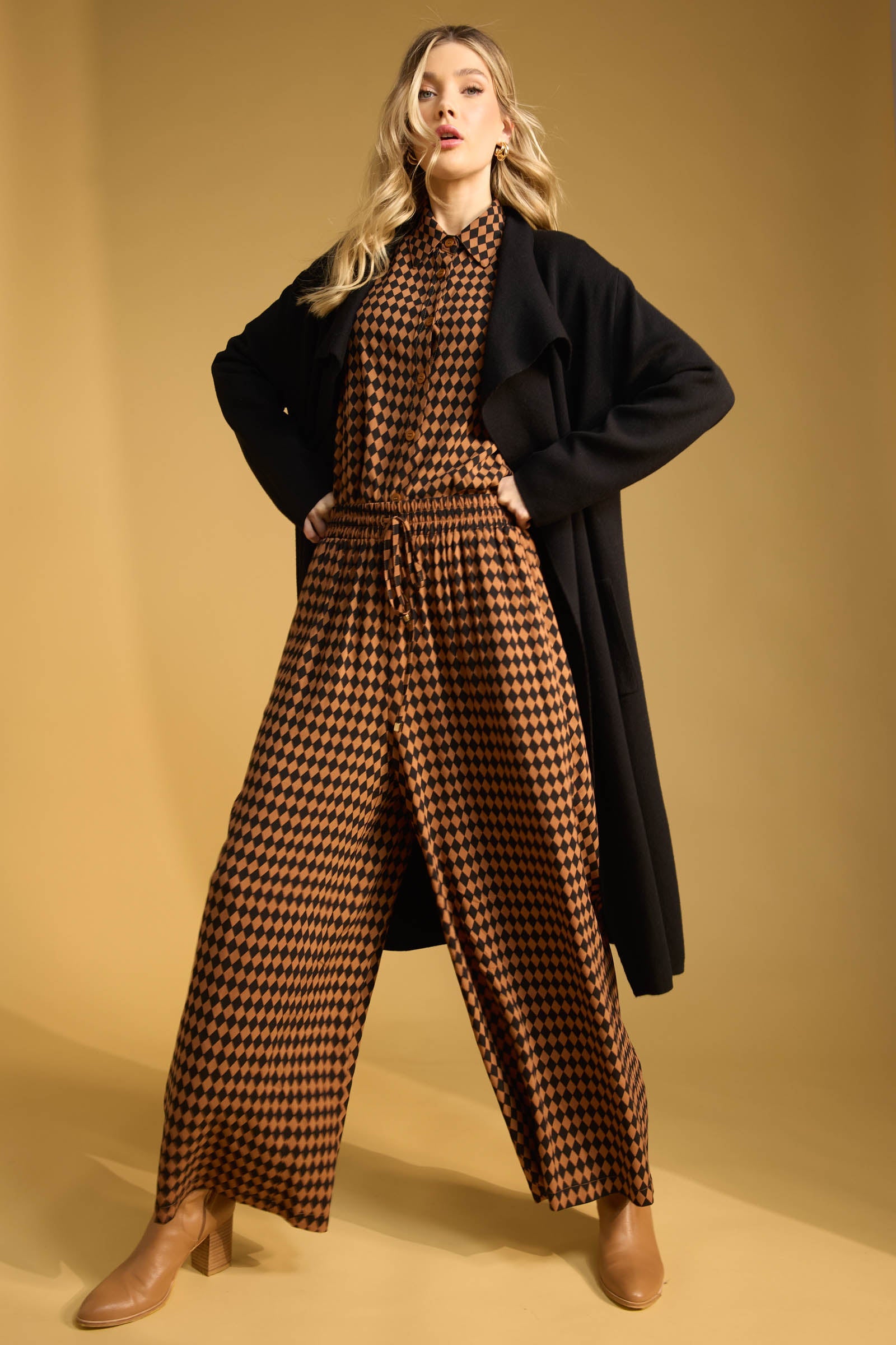 Casablanca Pant - Kohl/Dune