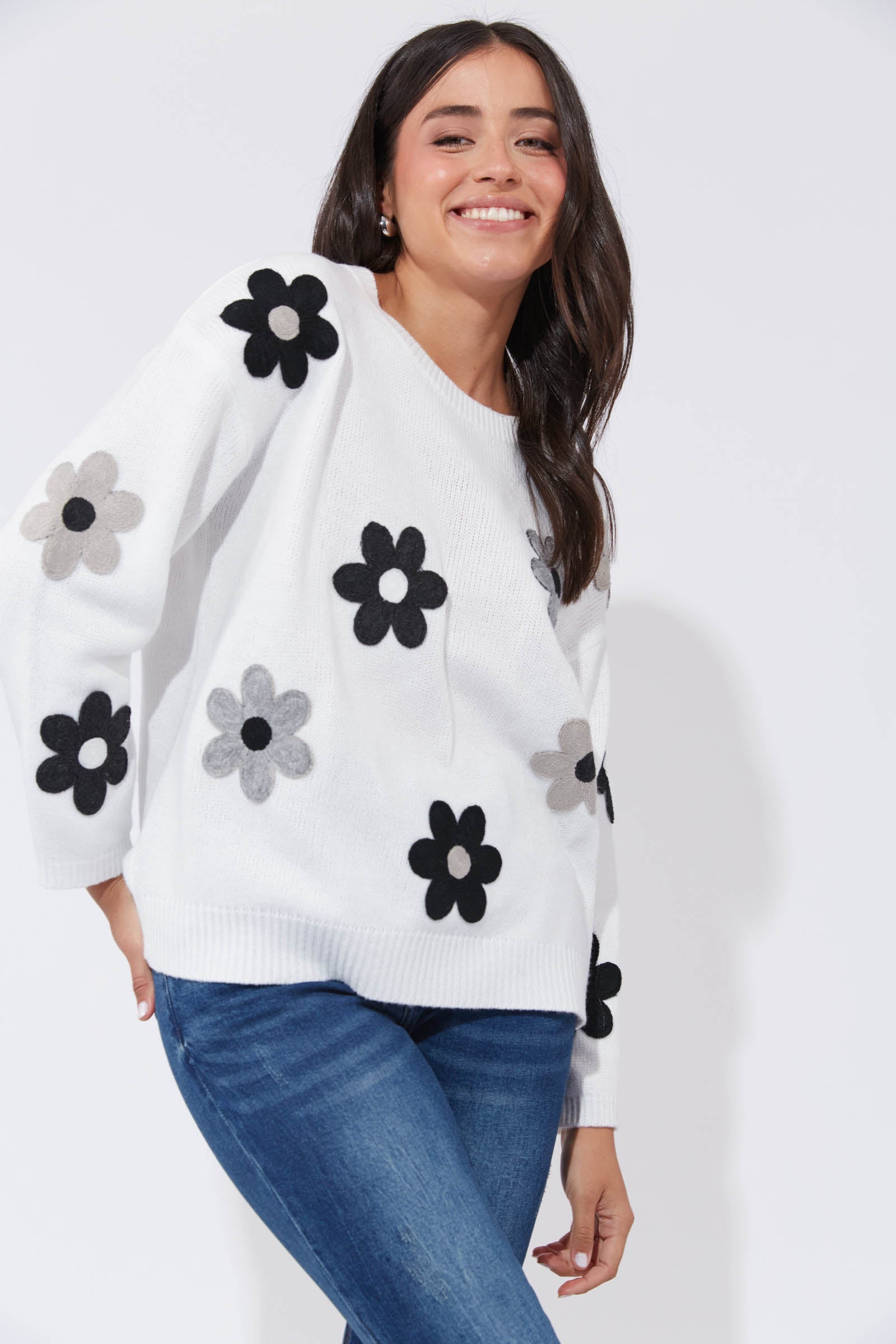 Delphi Jumper - White/Kohl