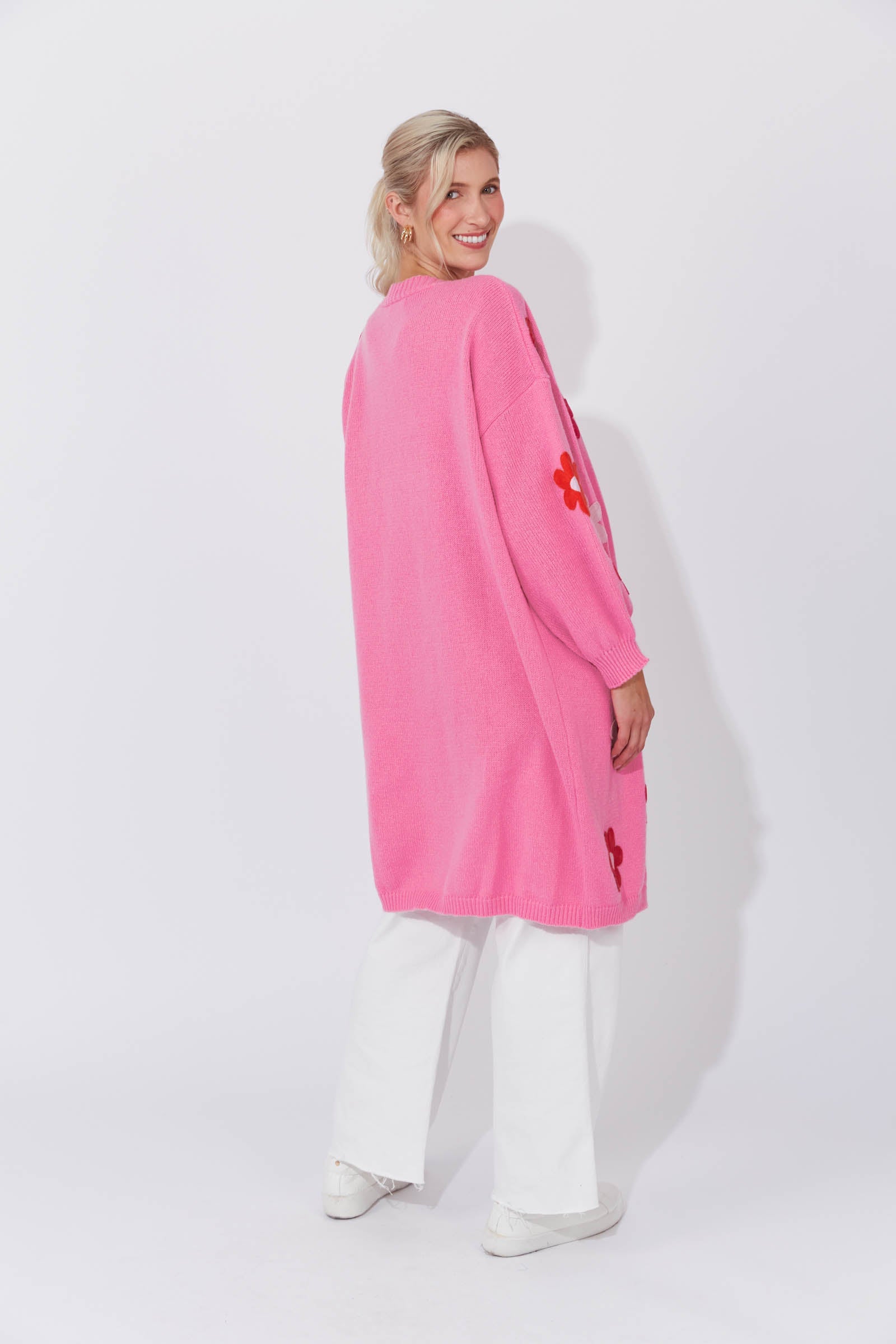Delphi Cardigan - Chilli/Pink