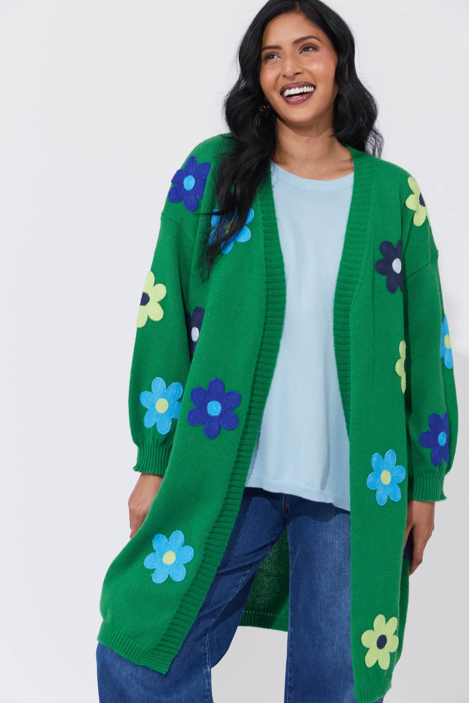 Delphi Cardigan - Blue/Oasis