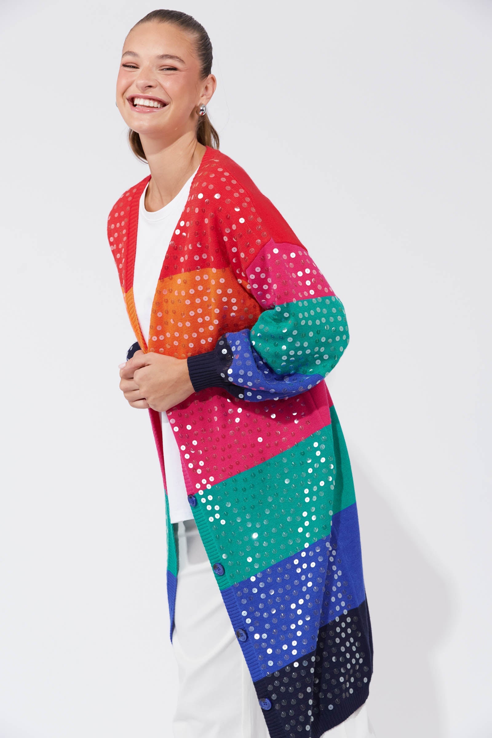 Cancun Cardigan - Rainbow