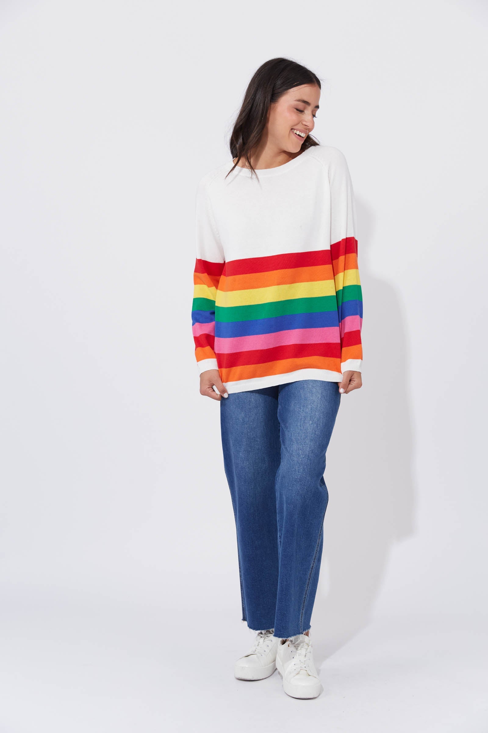Florida Stripe Jumper - Rainbow