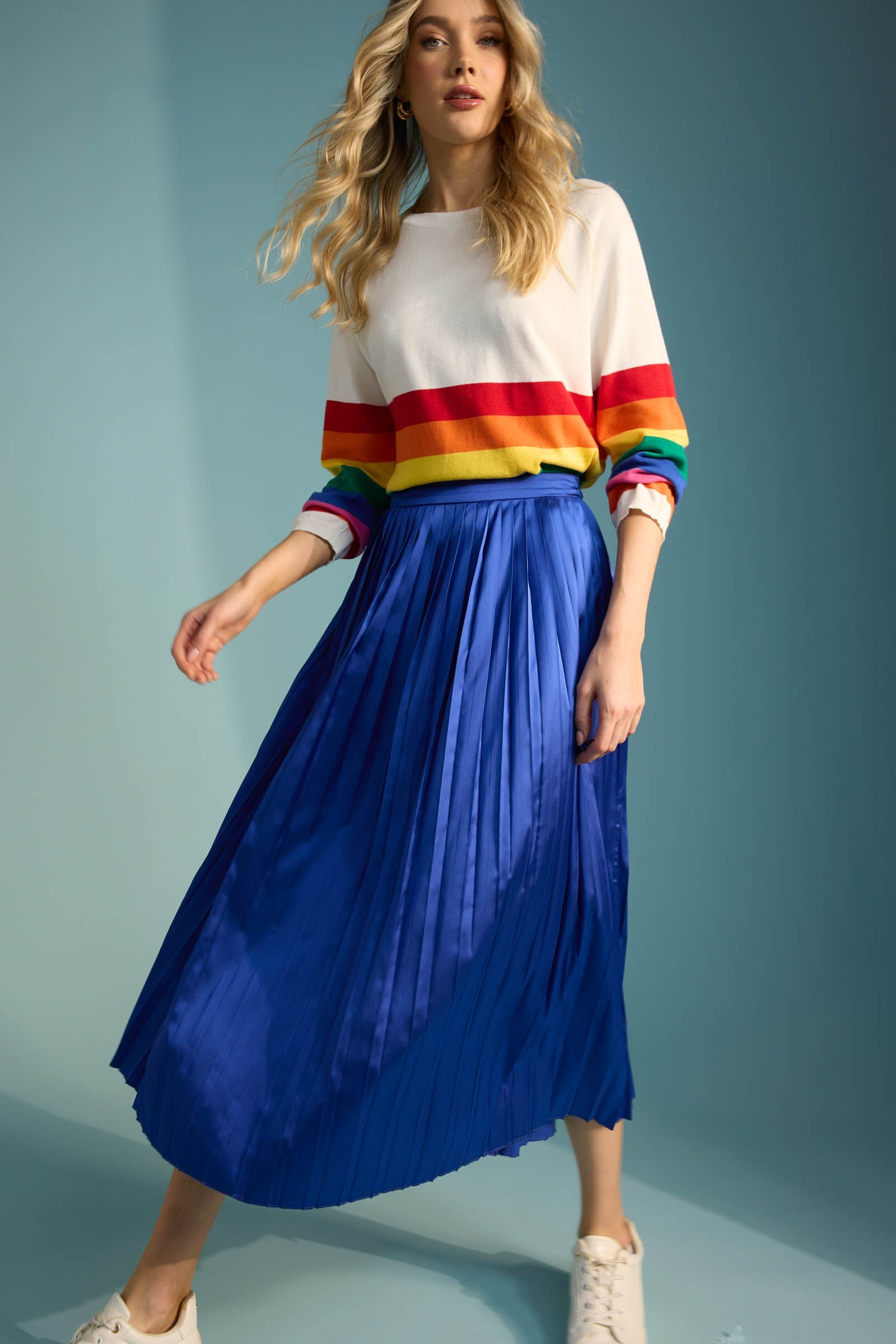 Florida Stripe Jumper - Rainbow