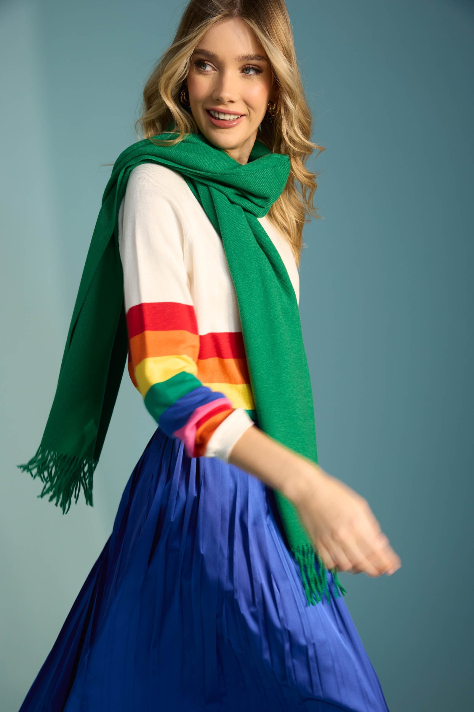 Florida Stripe Jumper - Rainbow