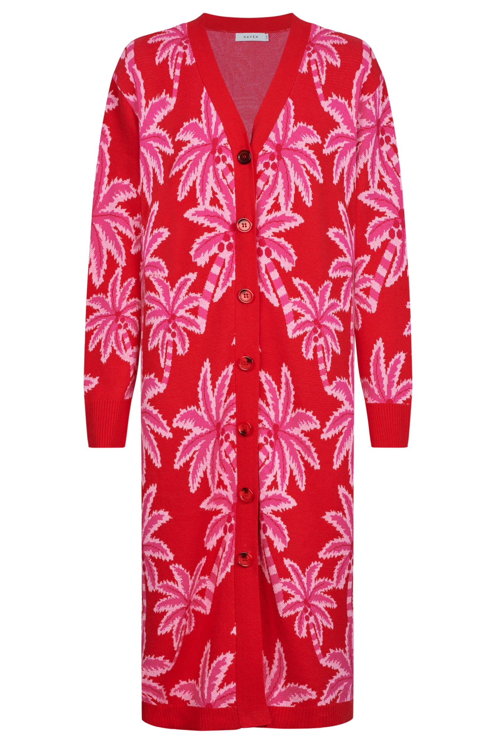 Miami Cardigan Dress - Chilli/Pink