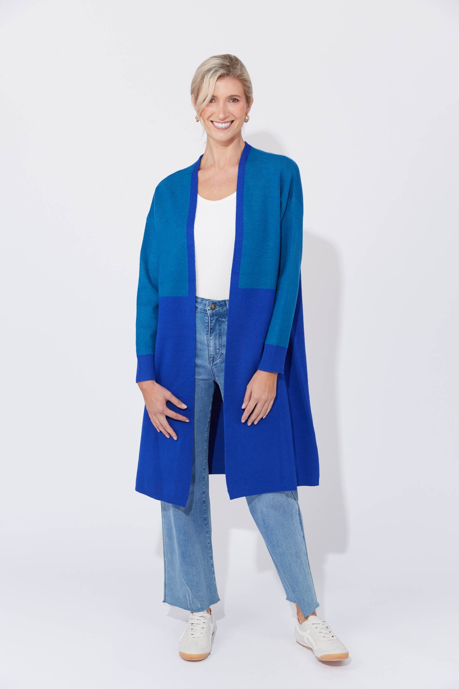 Cyprus Cardigan - Blue/Oasis