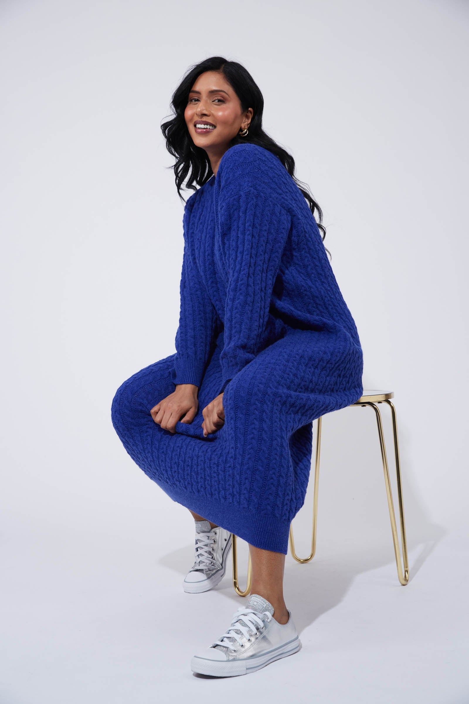 Cadiz Knit Dress - Cobalt
