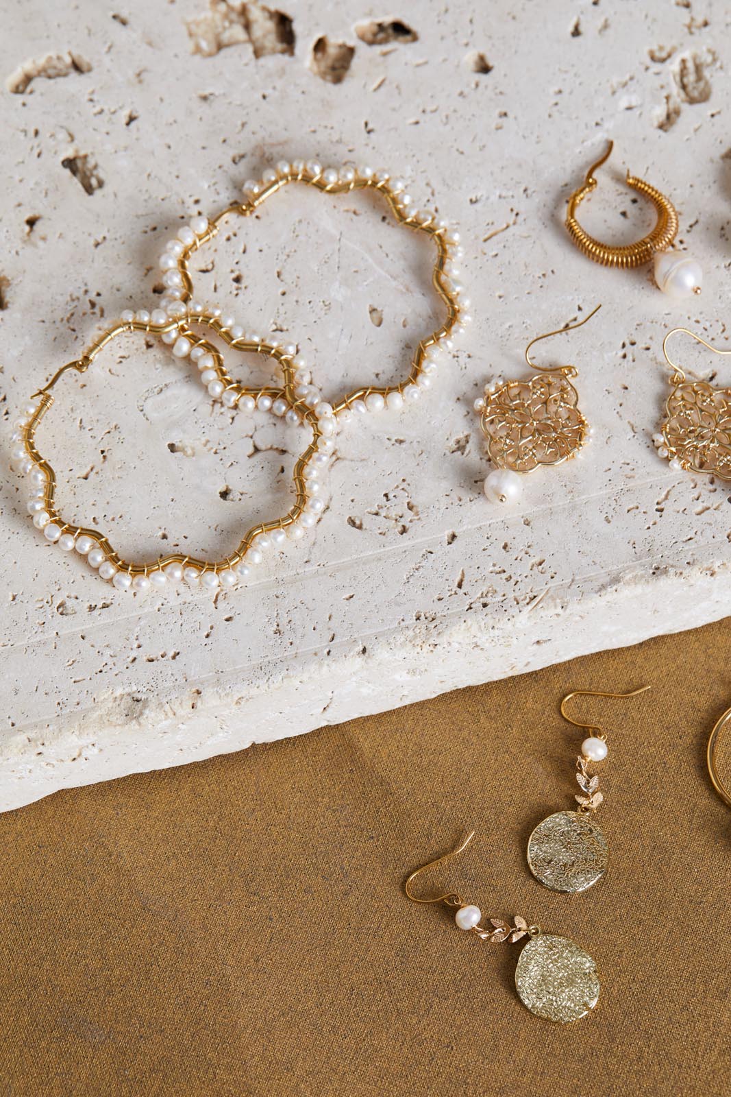 Klein Luxe Earring - Pearl Flower