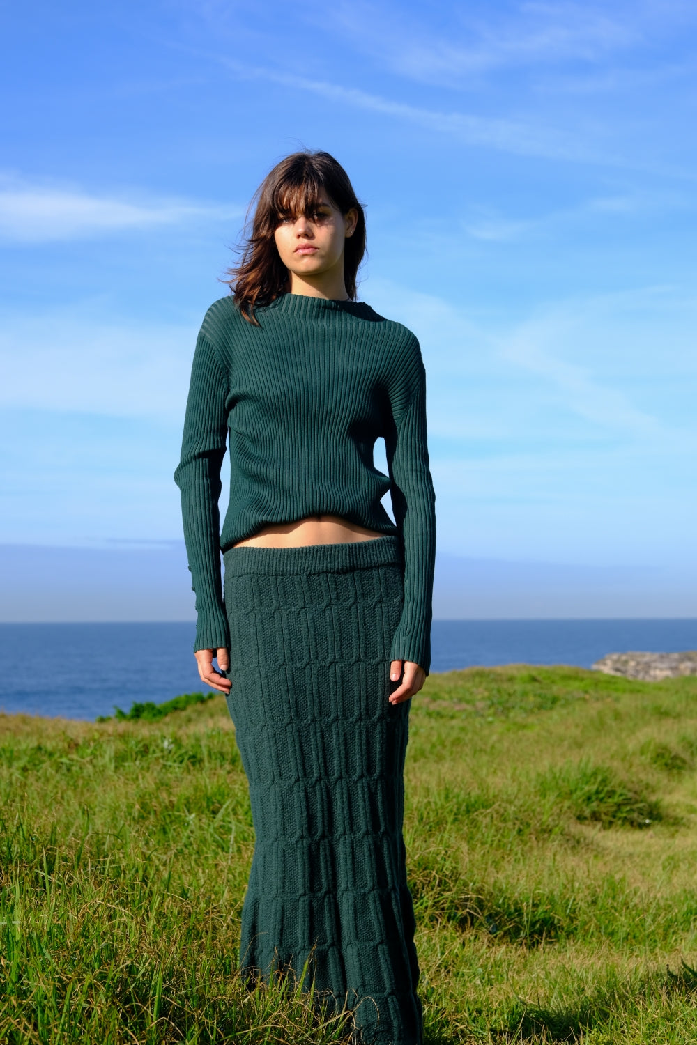 Juno Knit Top - Pine