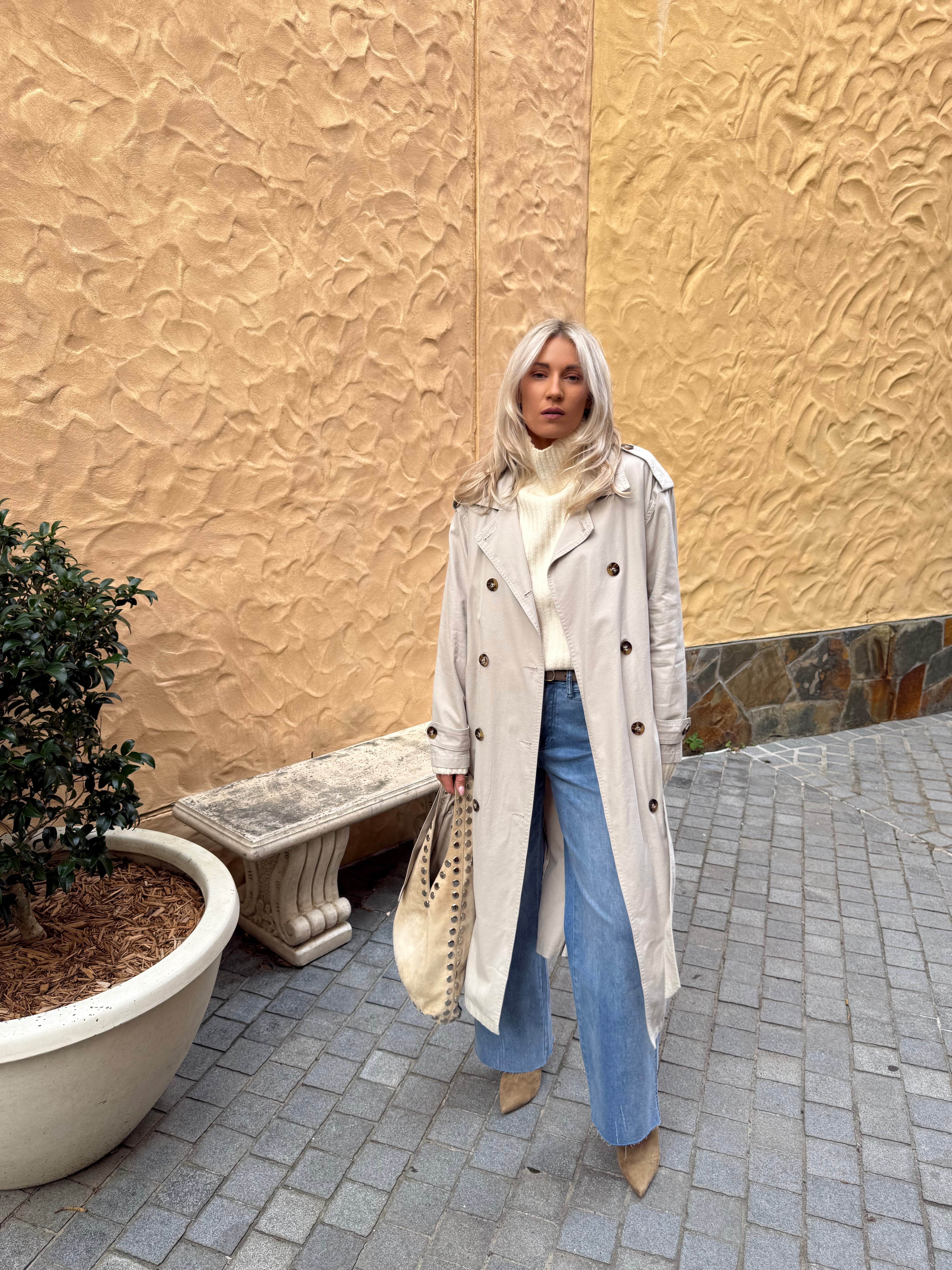 Freya Trench Coat - Canvas