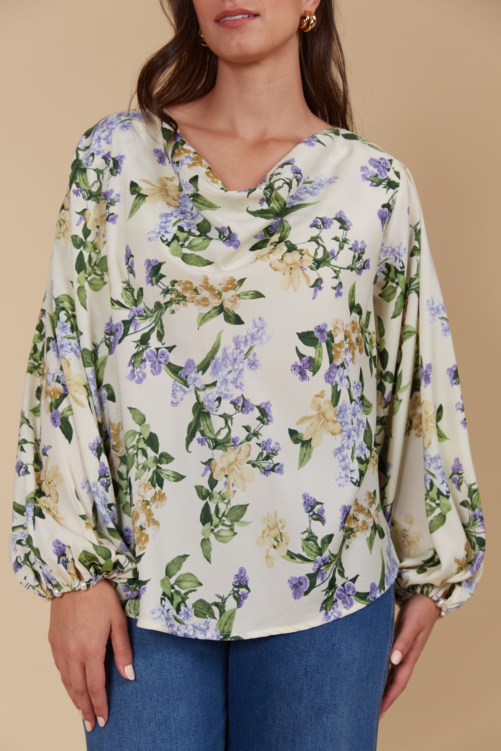 Maia Cowl Top - Ethereal