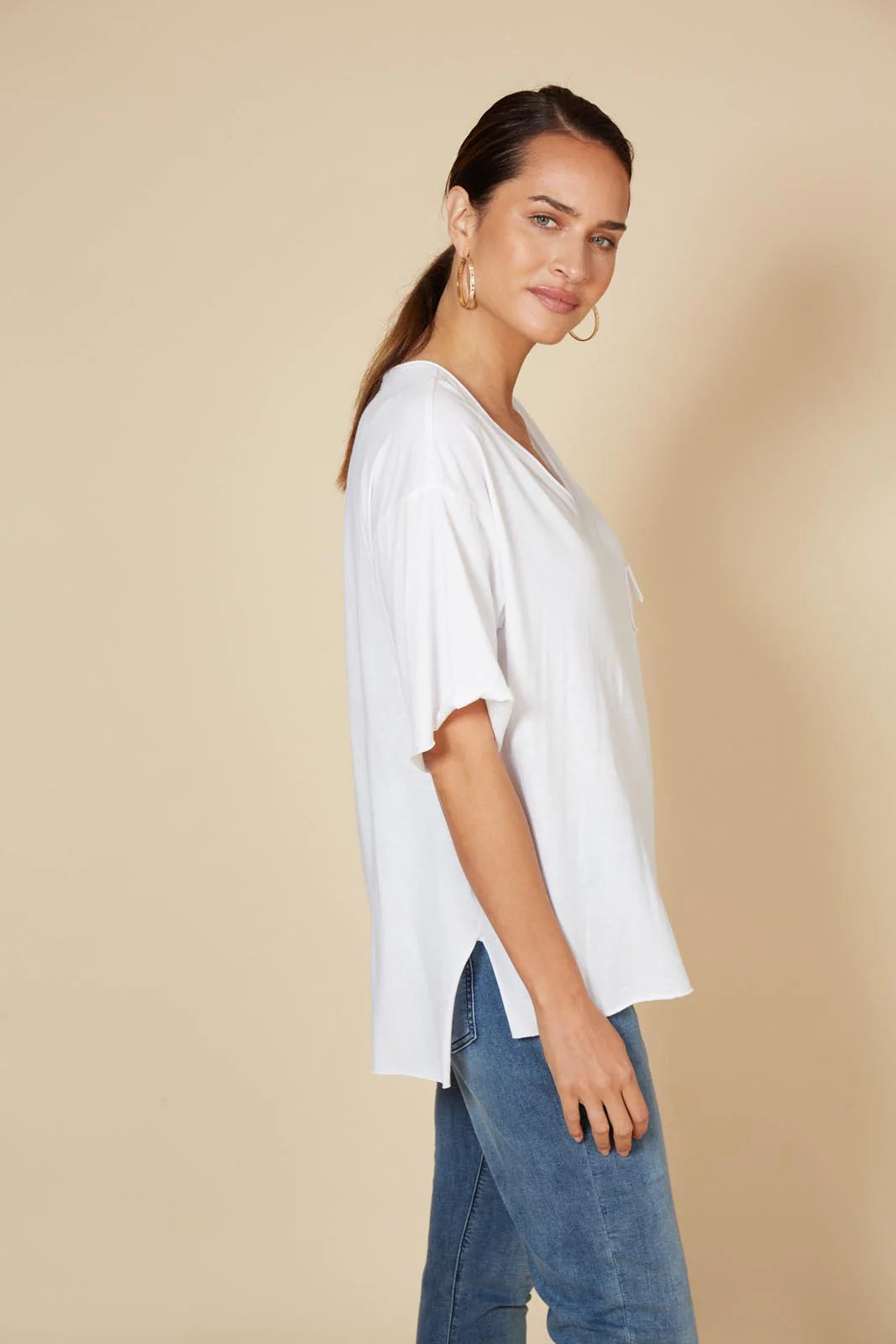 Studio Pocket Tshirt - Salt